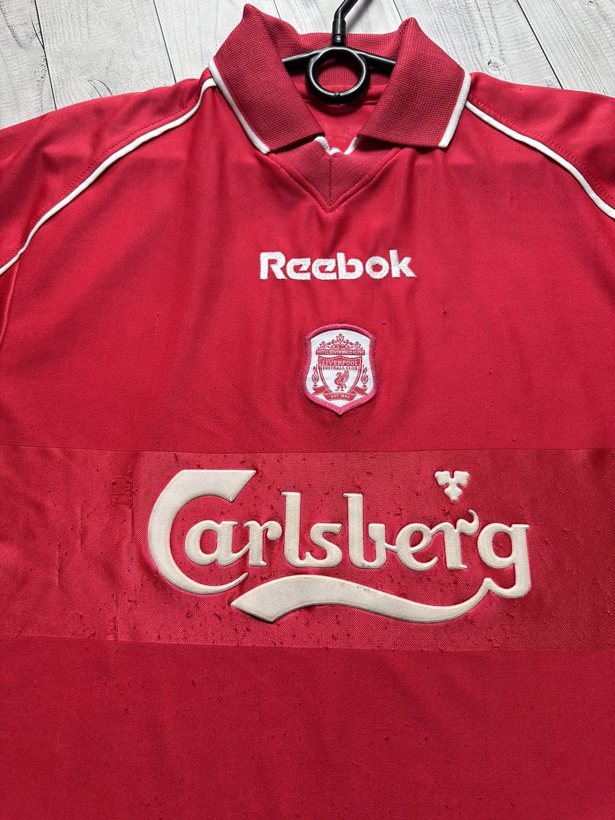 Reebok Vintage Reebok Liverpool soccer jersey size Xs rare Size US XS / EU 42 / 0 - 4 Thumbnail