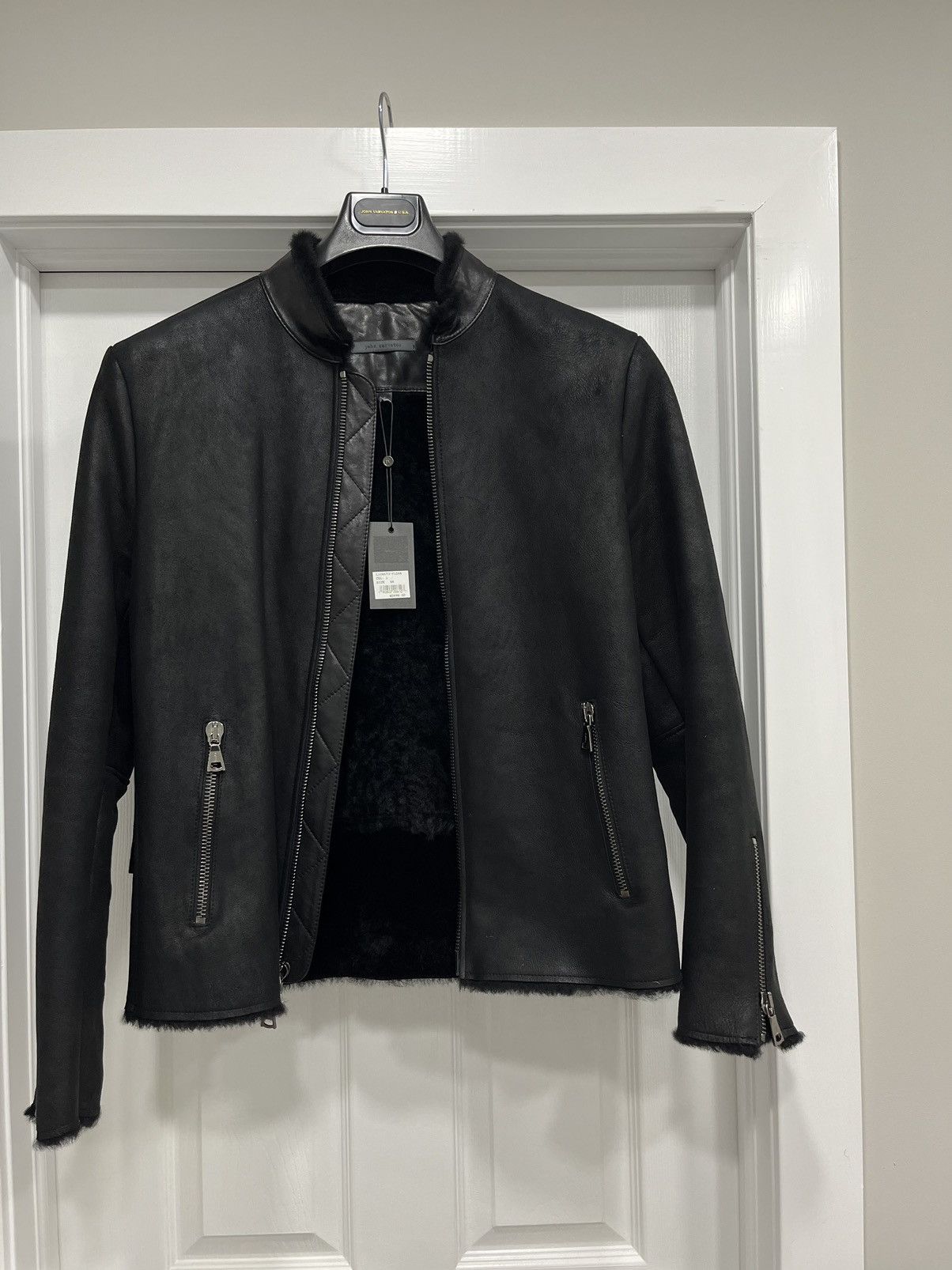 John Varvatos Shearling Moto jacket. 48 Size US M / EU 48-50 / 2 - 5 Thumbnail