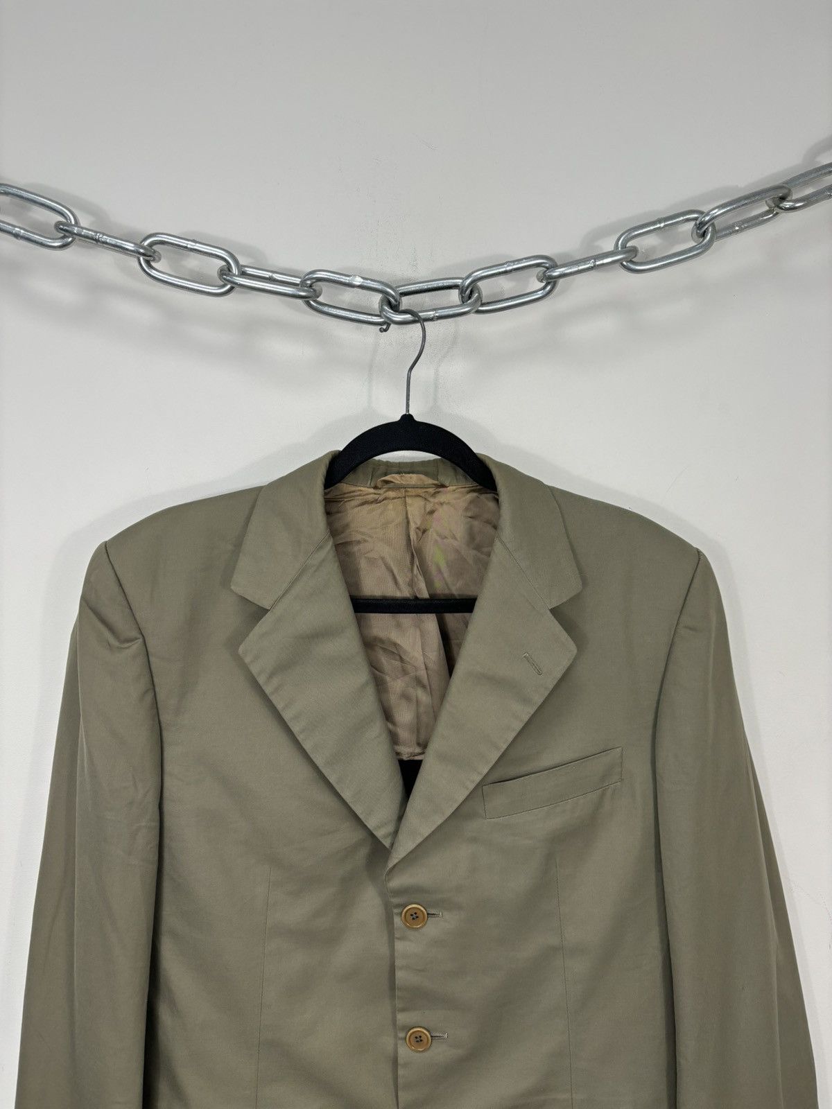 Burberry Vintage Burberry Davide Cenci Luxury Cotton Blazer Jacket Size 42R - 4 Thumbnail