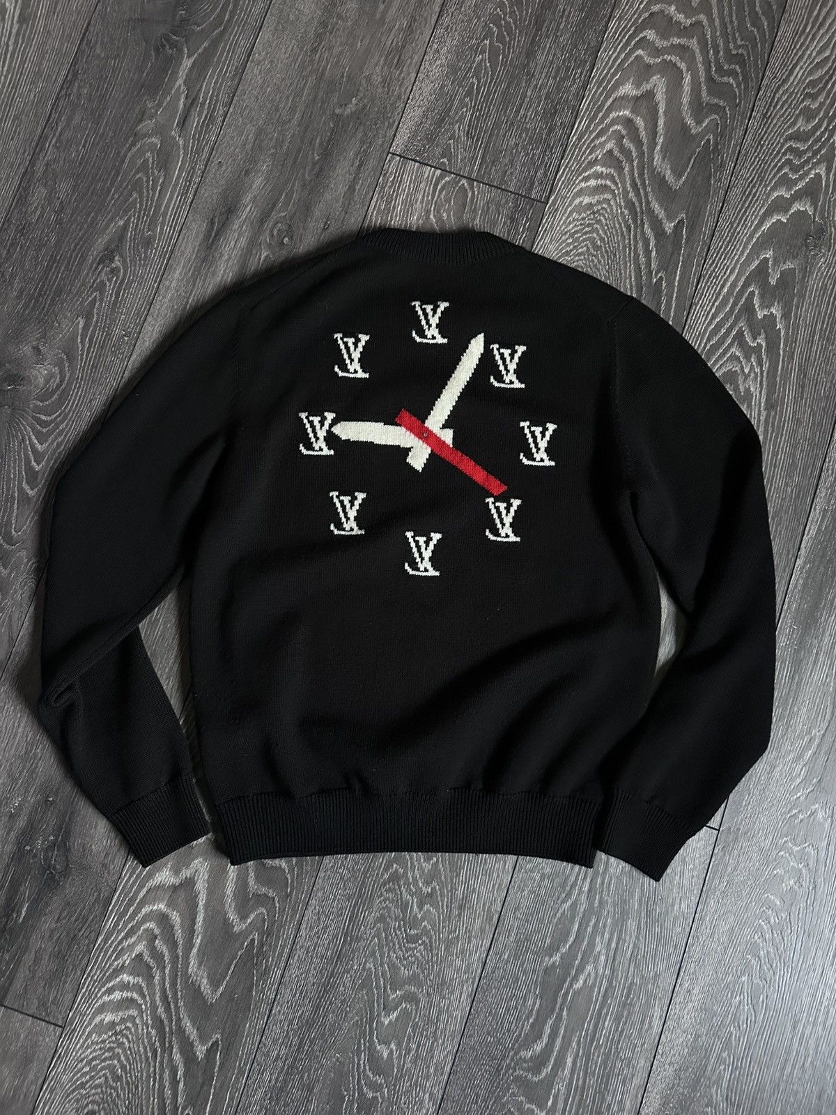 Louis Vuitton louis vuitton clock logo intarsia wool sweater Size US M / EU 48-50 / 2 - 3 Thumbnail