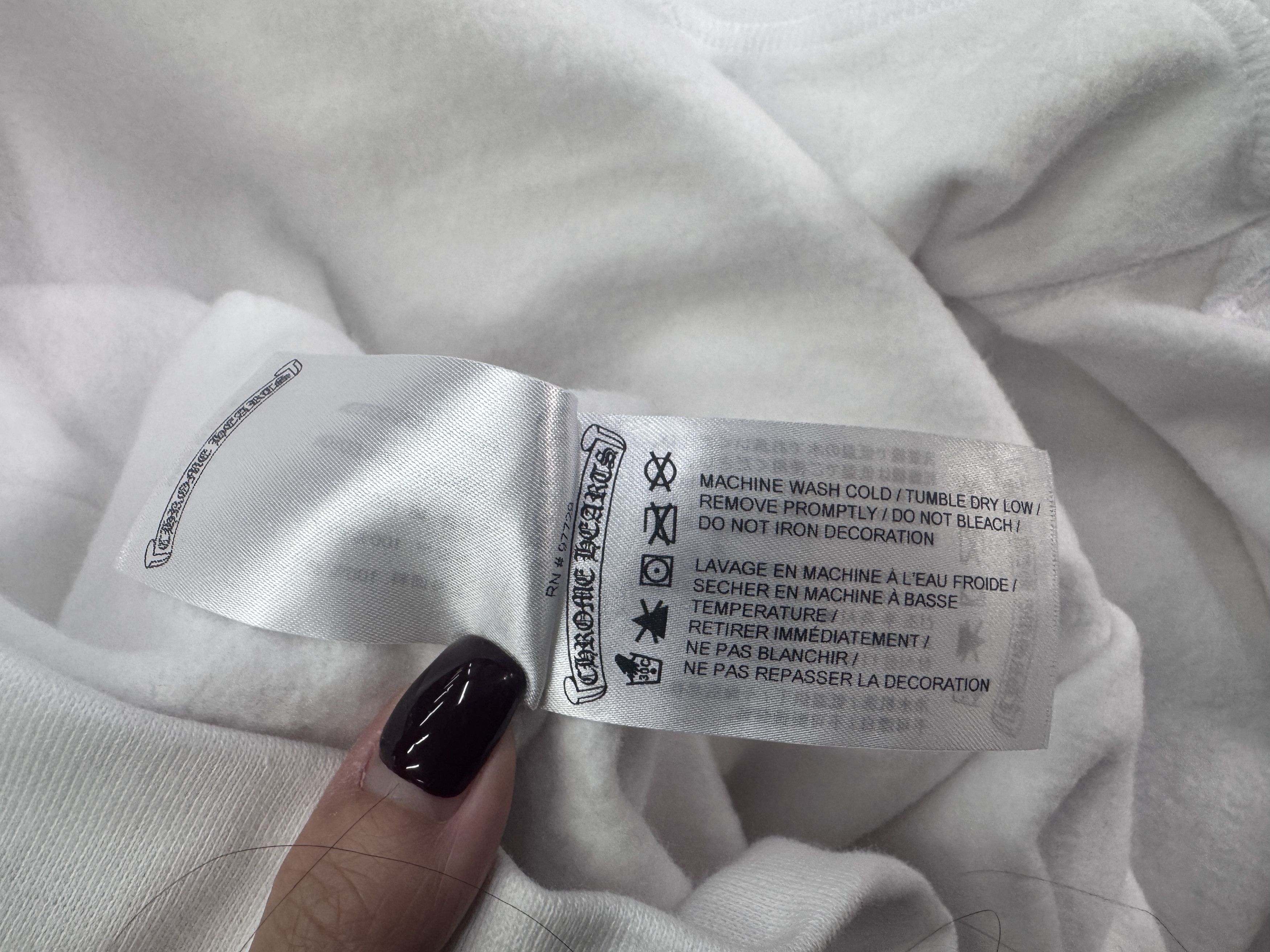 Chrome Hearts Chrome Hearts White Classic Horseshoe Logo Hoodie Size US L / EU 52-54 / 3 - 8 Thumbnail