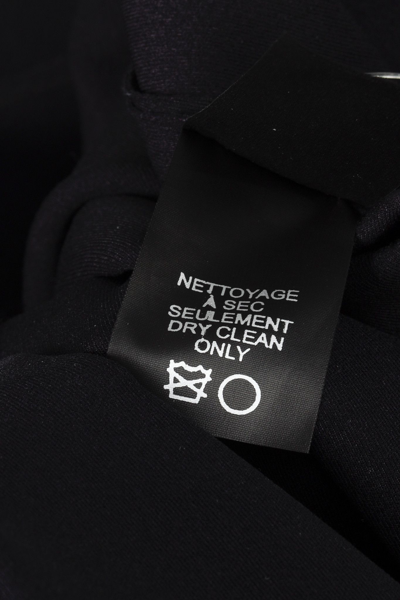Marie Saint Pierre Marie Saint Pierre Black Neoprene Ruffle-Shoulder Mini Dress Size XL / US 12-14 / IT 48-50 - 9 Thumbnail