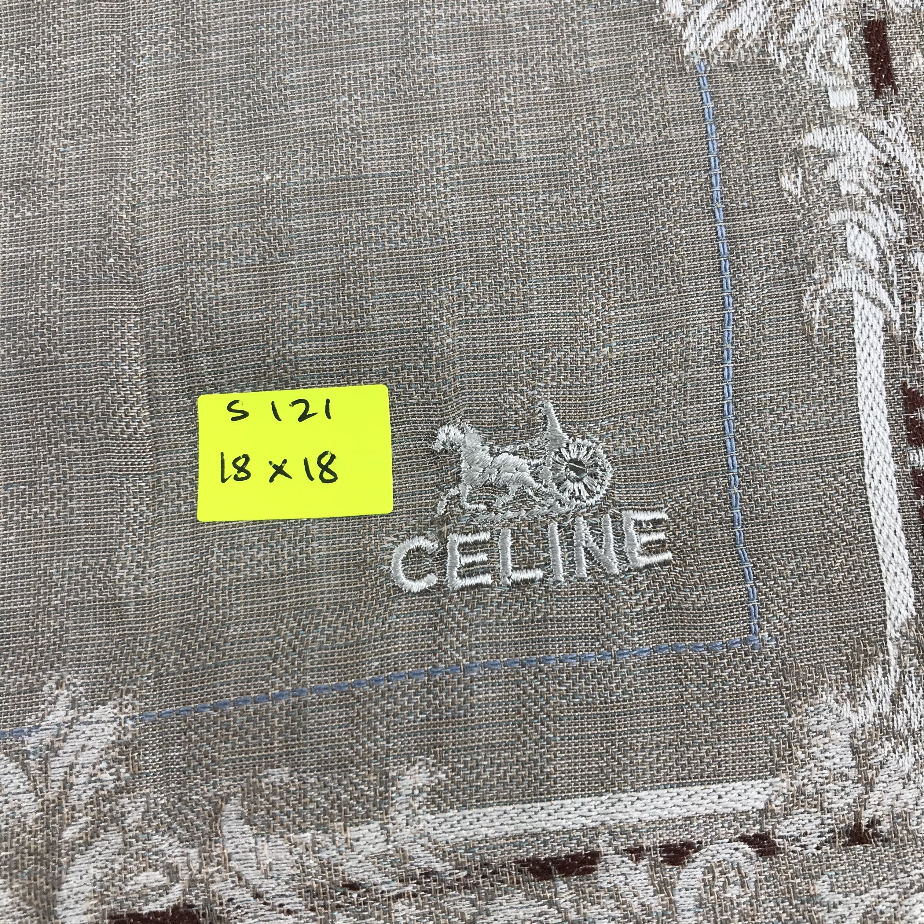 Celine × Vintage Celine Bandana / Handkerchief / Neckerchief - S121 Size ONE SIZE - 5 Thumbnail