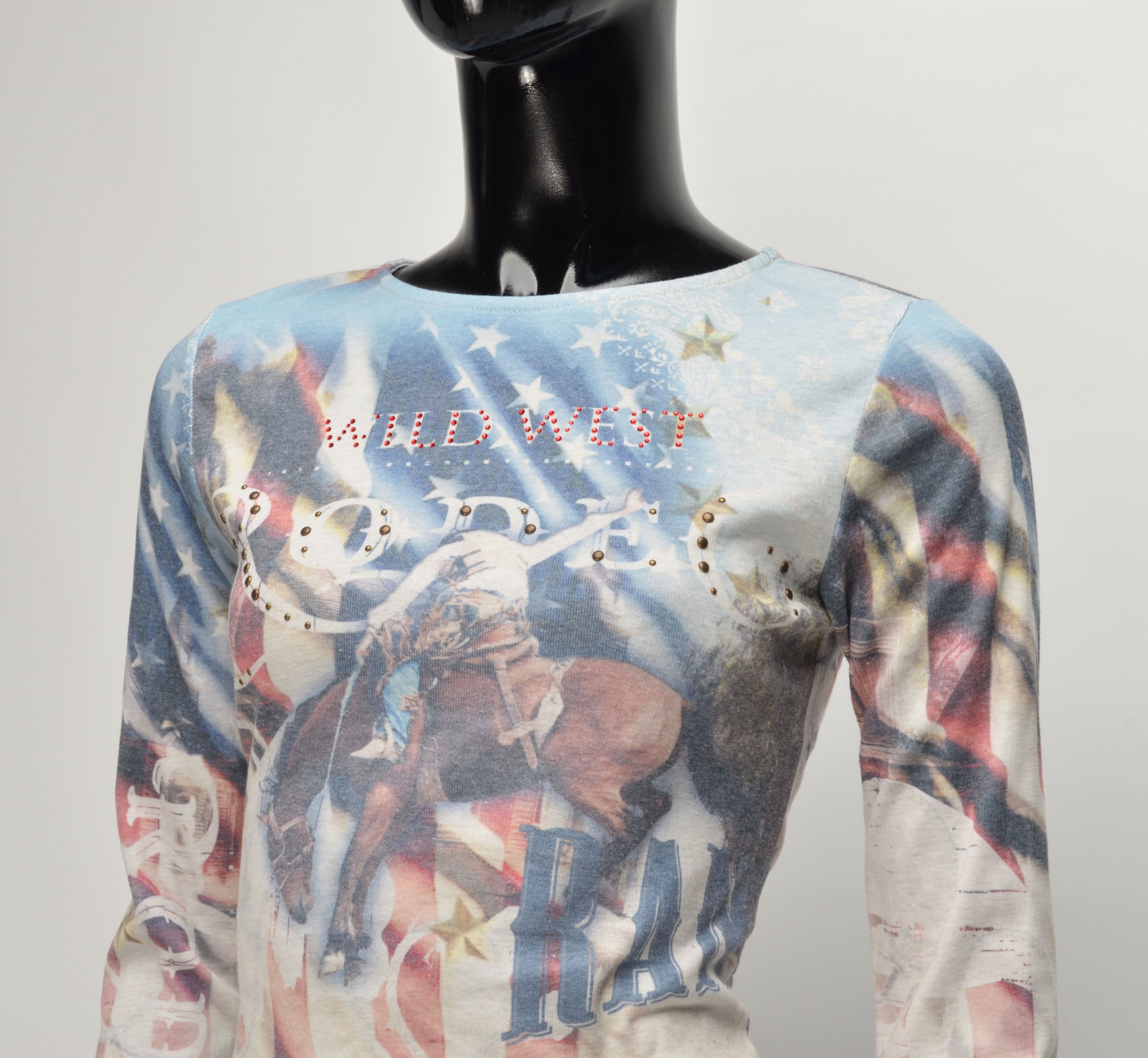 Urban Outfitters Urban Outfitters Wild West Rodeo Allover Print Open Back Top Size M / US 6-8 / IT 42-44 - 2 Thumbnail