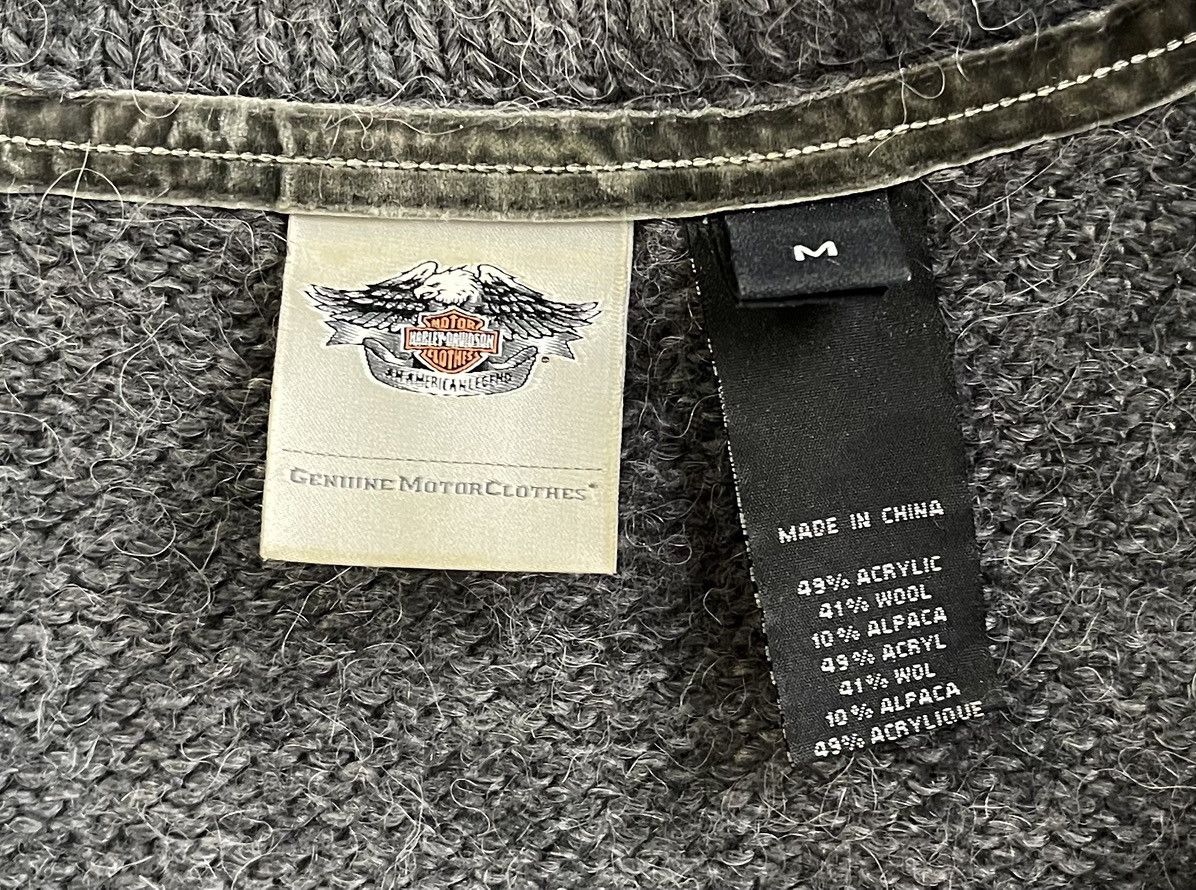 Harley Davidson × Vintage Harley-Davidson Logo Alpaca Wool Sweater Jumper Women's M Size M / US 6-8 / IT 42-44 - 4 Thumbnail