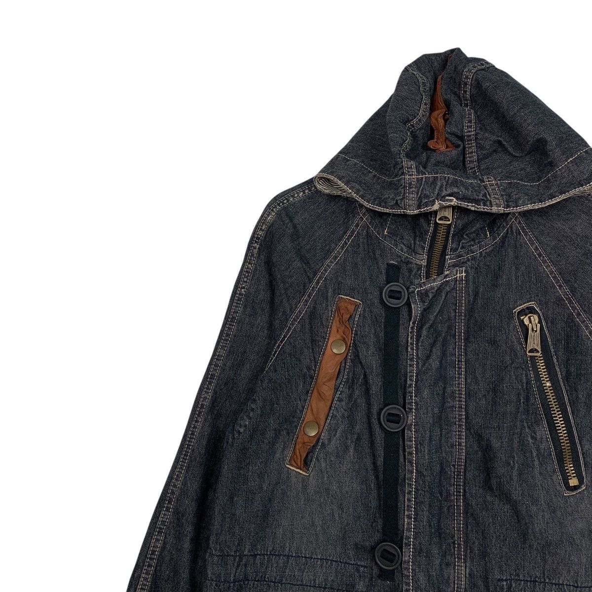Japanese Brand Japanese Brand Cube Sugar Hooded Denim Parka Size US M / EU 48-50 / 2 - 6 Thumbnail