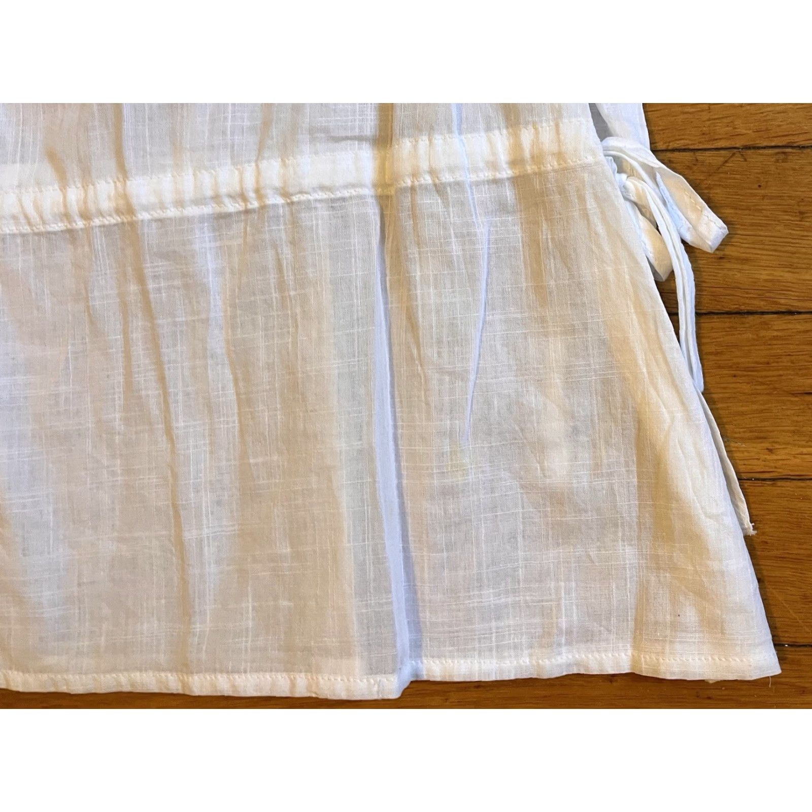 Vintage Chico’s Linen Tunic Shirt Women’s 3 White Gauze XL Embroidered Belted 3/4 Sleeve Bohemian Classic Shirt Women Size XL / US 12-14 / IT 48-50 - 4 Thumbnail