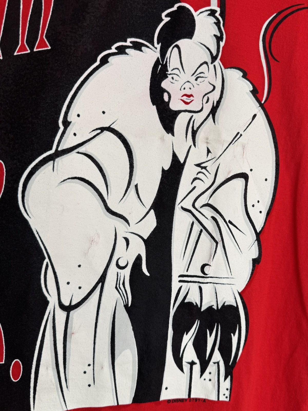 Vintage Vintage 101 Dalmatians Cruella De Vil Single Stitch T-shirt Size US XL / EU 56 / 4 - 3 Thumbnail