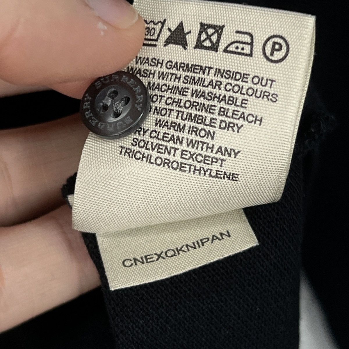 Burberry × Designer Burberry Polo Longsleeve Blouse Sweatshirt Black Logo Size M / US 6-8 / IT 42-44 - 7 Thumbnail