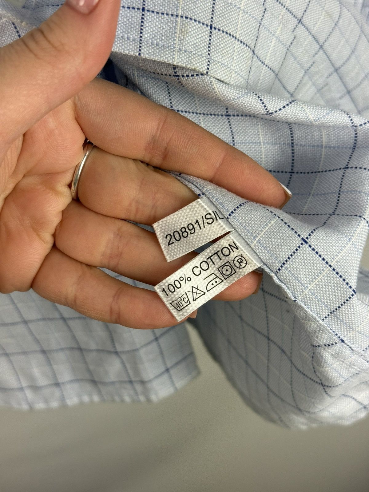 Yves Saint Laurent YSL Vintage Yves Saint Laurent L/S Plaid Button Up Shirt Size US L / EU 52-54 / 3 - 15 Thumbnail
