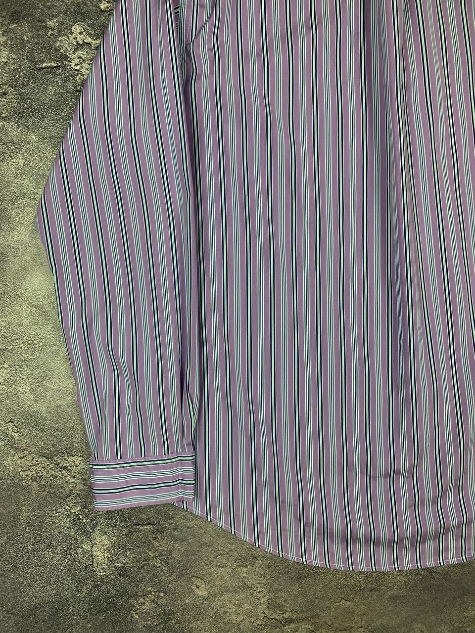 Polo Ralph Lauren Polo Ralph Lauren Men's Shirt Purple Striped Size US XL / EU 56 / 4 - 17 Thumbnail