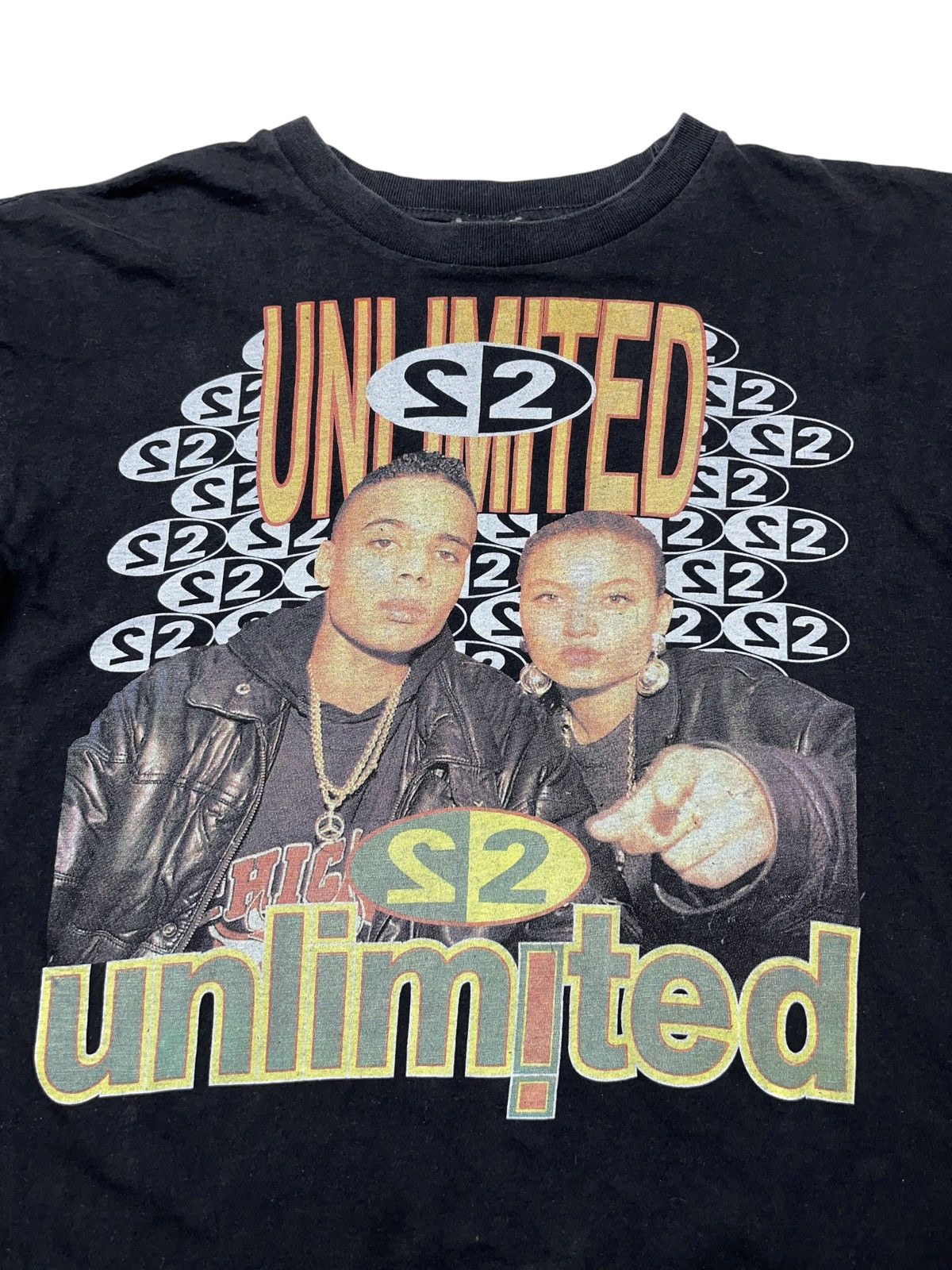 Rap Tees Vintage 90s 2 Unlimited Eurodance Techno Rave T-shirt Rare Size US L / EU 52-54 / 3 - 3 Thumbnail