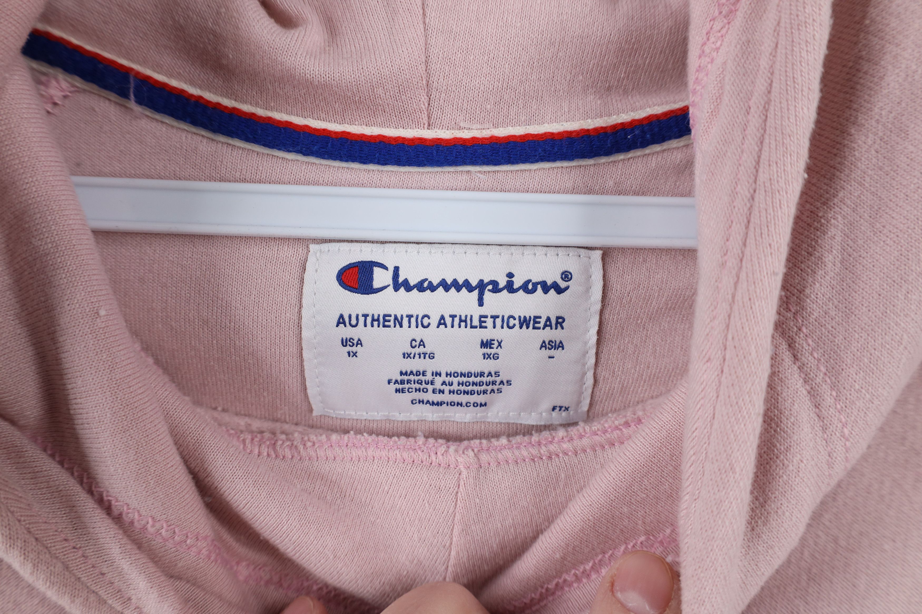 Champion × Vintage Vintage Y2K Champion Spell Out Center Logo Hoodie Sweatshirt Size XL / US 12-14 / IT 48-50 - 10 Thumbnail