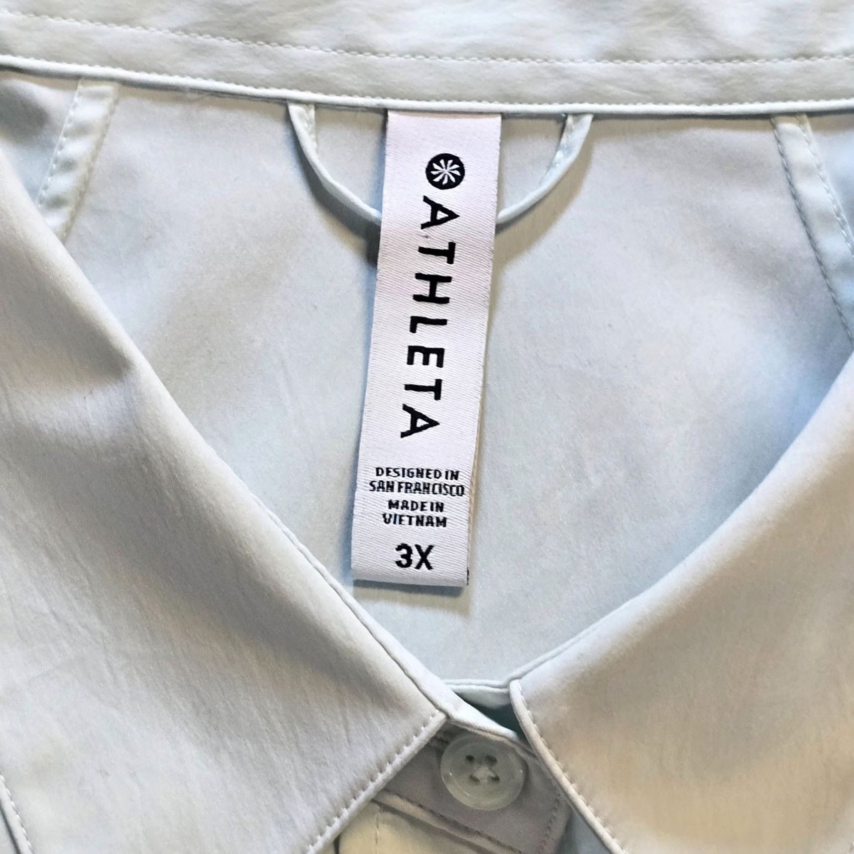 Athleta Athleta Shirt Womens 3X Green Midtown Button-Up Lightweight Casual Capsule Career Size XXL / US 16-18 / IT 52-54 - 5 Thumbnail