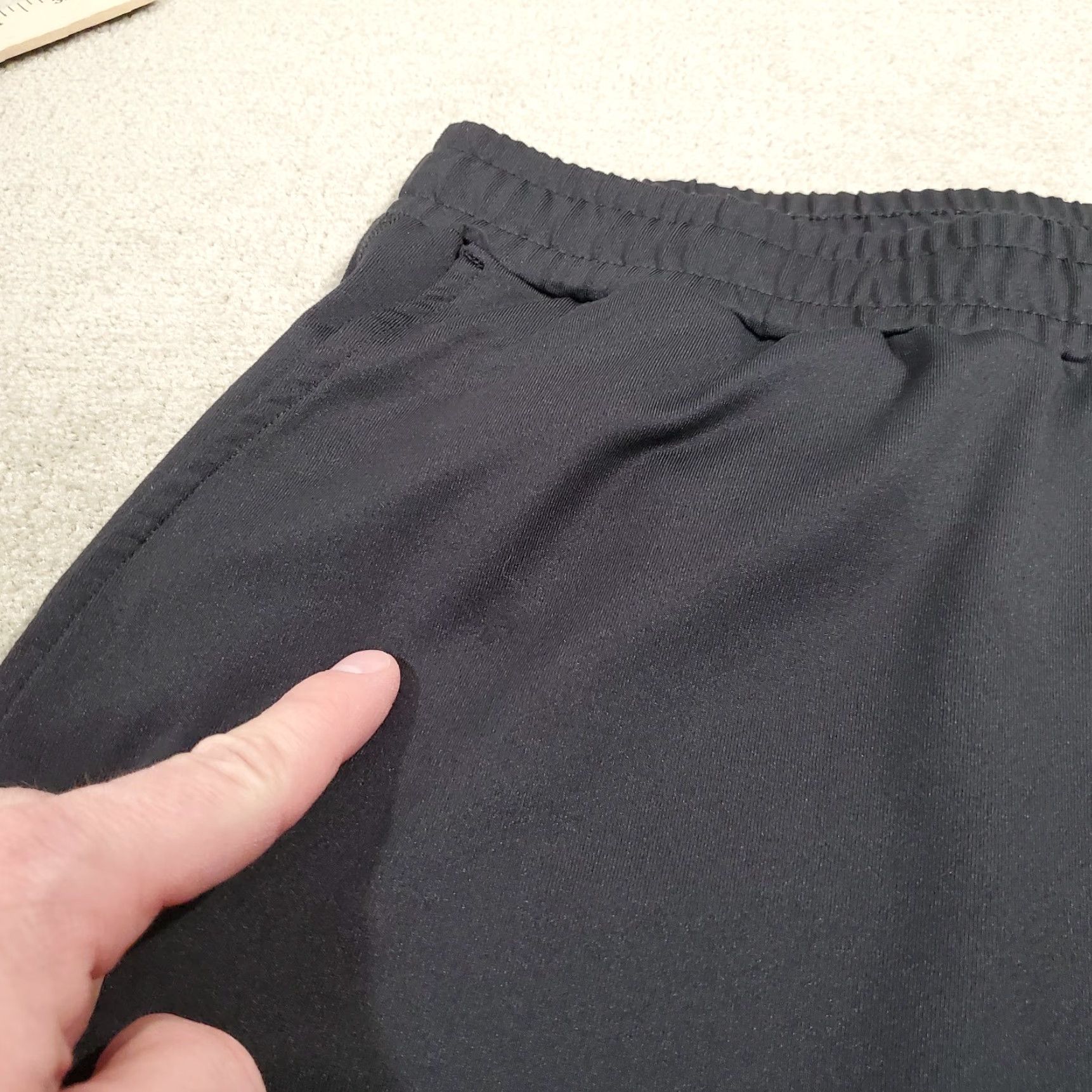 Vuori Vuori Joggers Mens Large Black Lounge Pants Regular Fit Drawstring Pockets Logo Size US 33 - 3 Thumbnail