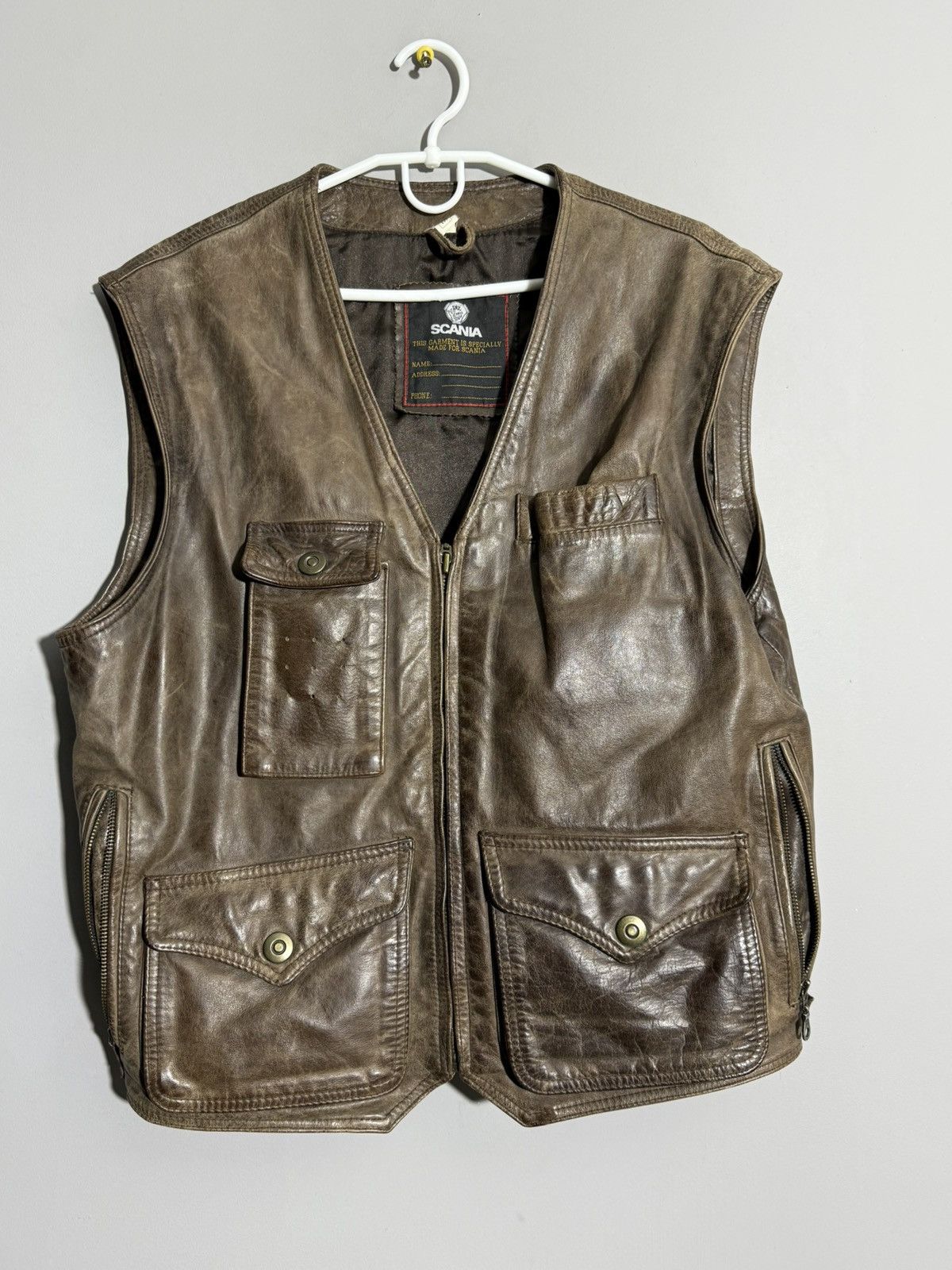 Other Vintsge Scania leather vest size M Size US M / EU 48-50 / 2 - 2 Thumbnail