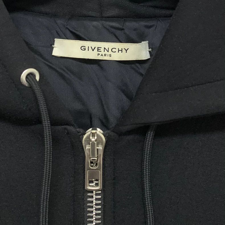 Givenchy Givenchy Size 56Black Five-Star Leather Patch Hooded Jacket Size US XL / EU 56 / 4 - 6 Thumbnail