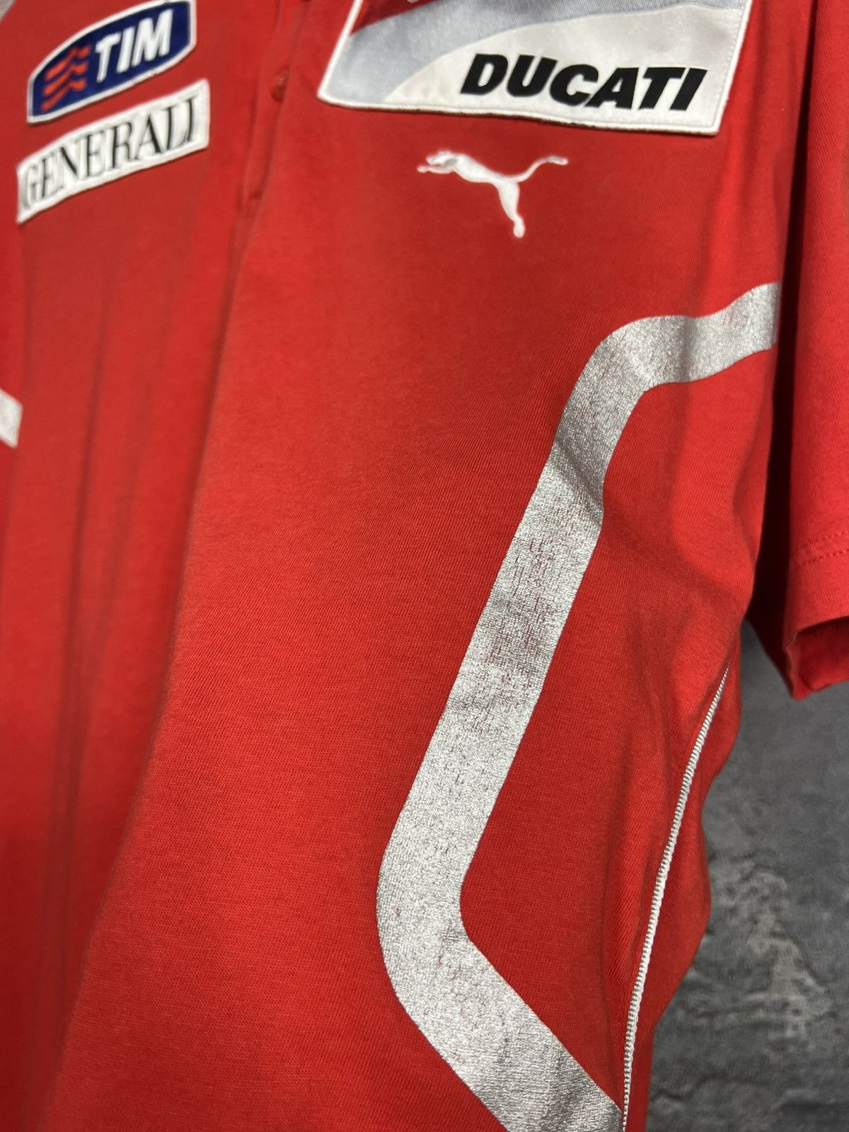 Puma Vintage Puma x Ducati Racing Polo T-shirt Jersey Size XXL Size US XXL / EU 58 / 5 - 11 Thumbnail