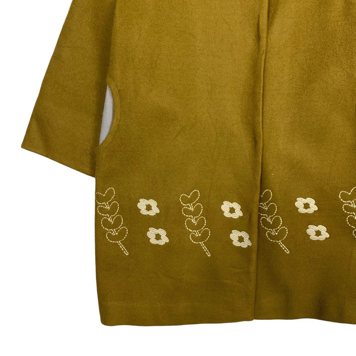 Japanese Brand POU DOU DOU Florals Coat Jacket #2670-C119 Size M / US 6-8 / IT 42-44 - 3 Thumbnail