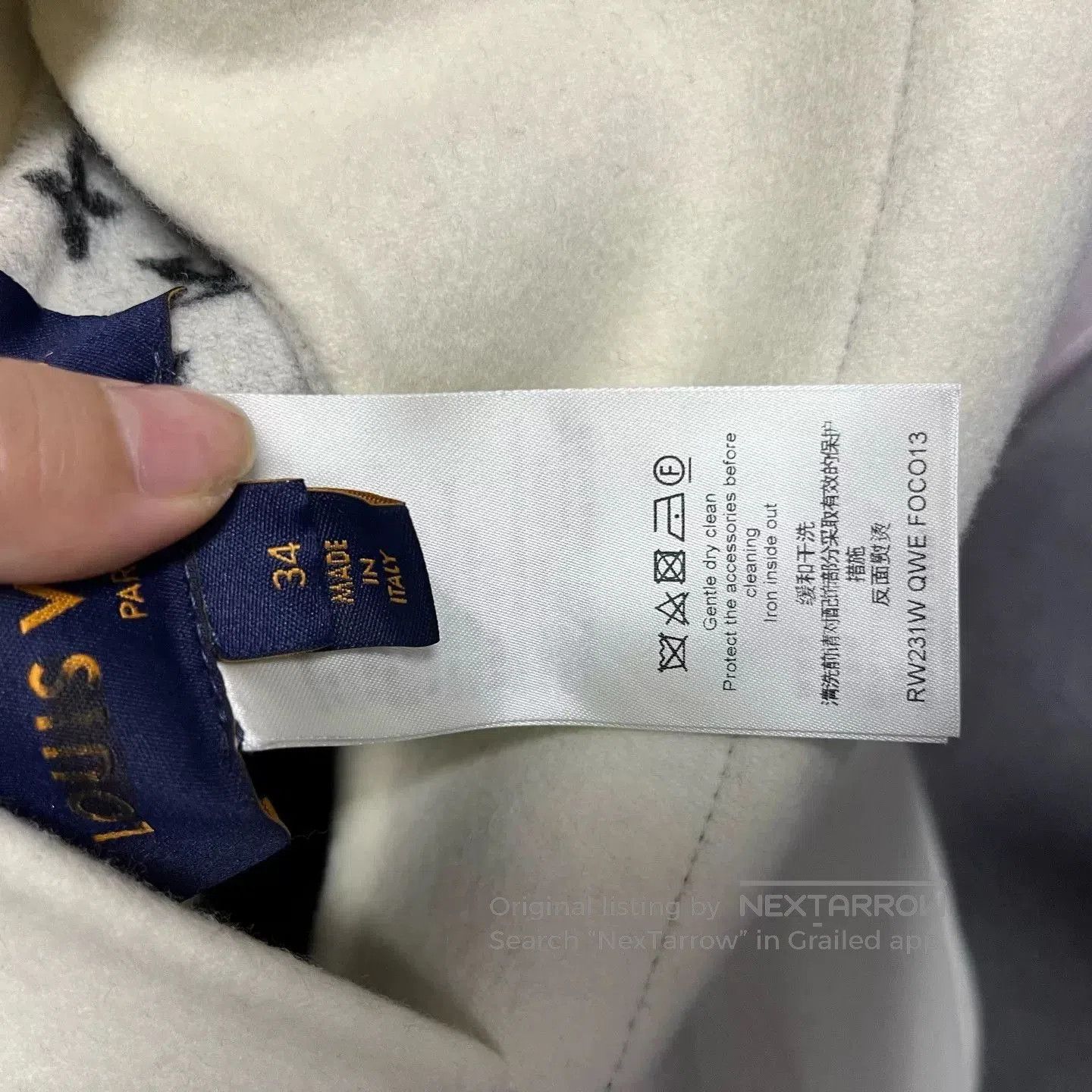 Louis Vuitton Louis Vuitton Double-Sided Beige Coat. Size XXS / US 00 / IT 34 - 6 Thumbnail