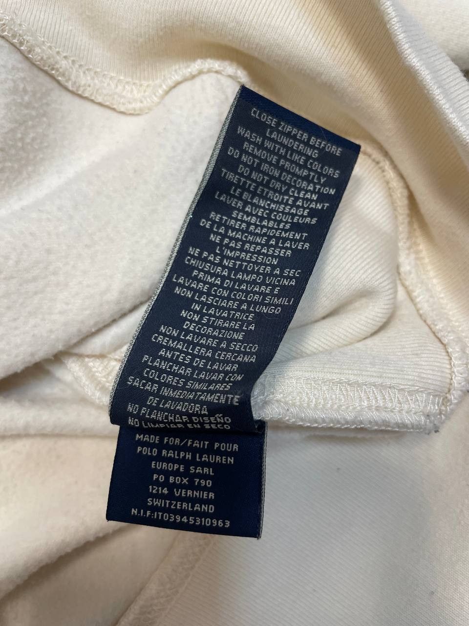 Ralph Lauren Vintage Women's zip hoodie Ralph Lauren beige Size M / US 6-8 / IT 42-44 - 13 Thumbnail
