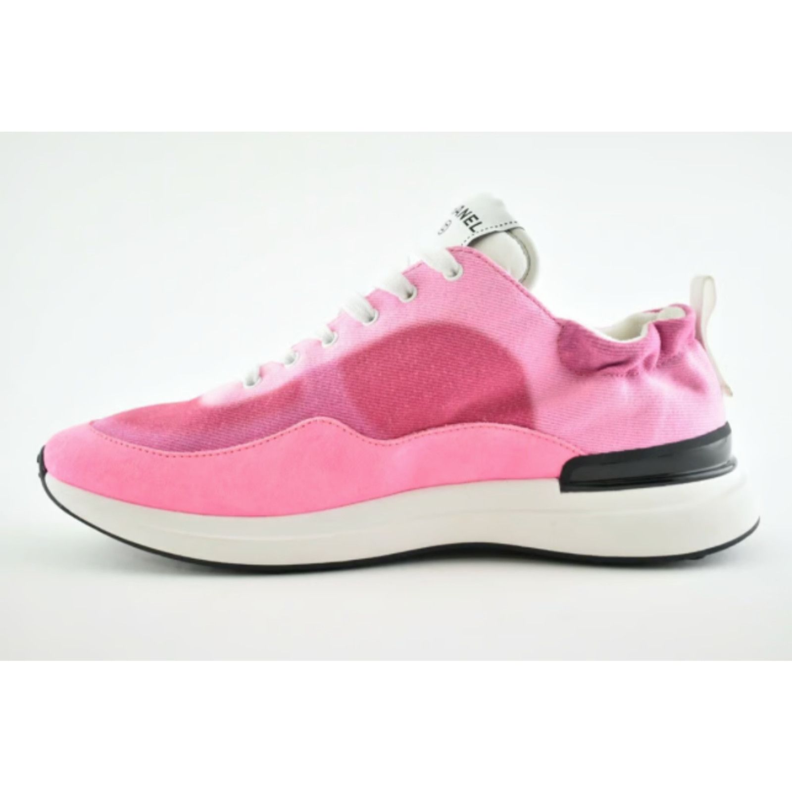 Chanel 21S CC Logo Lace Up Tie Low Top Trainer Sneaker 37 Size US 7 / IT 37 - 8 Thumbnail