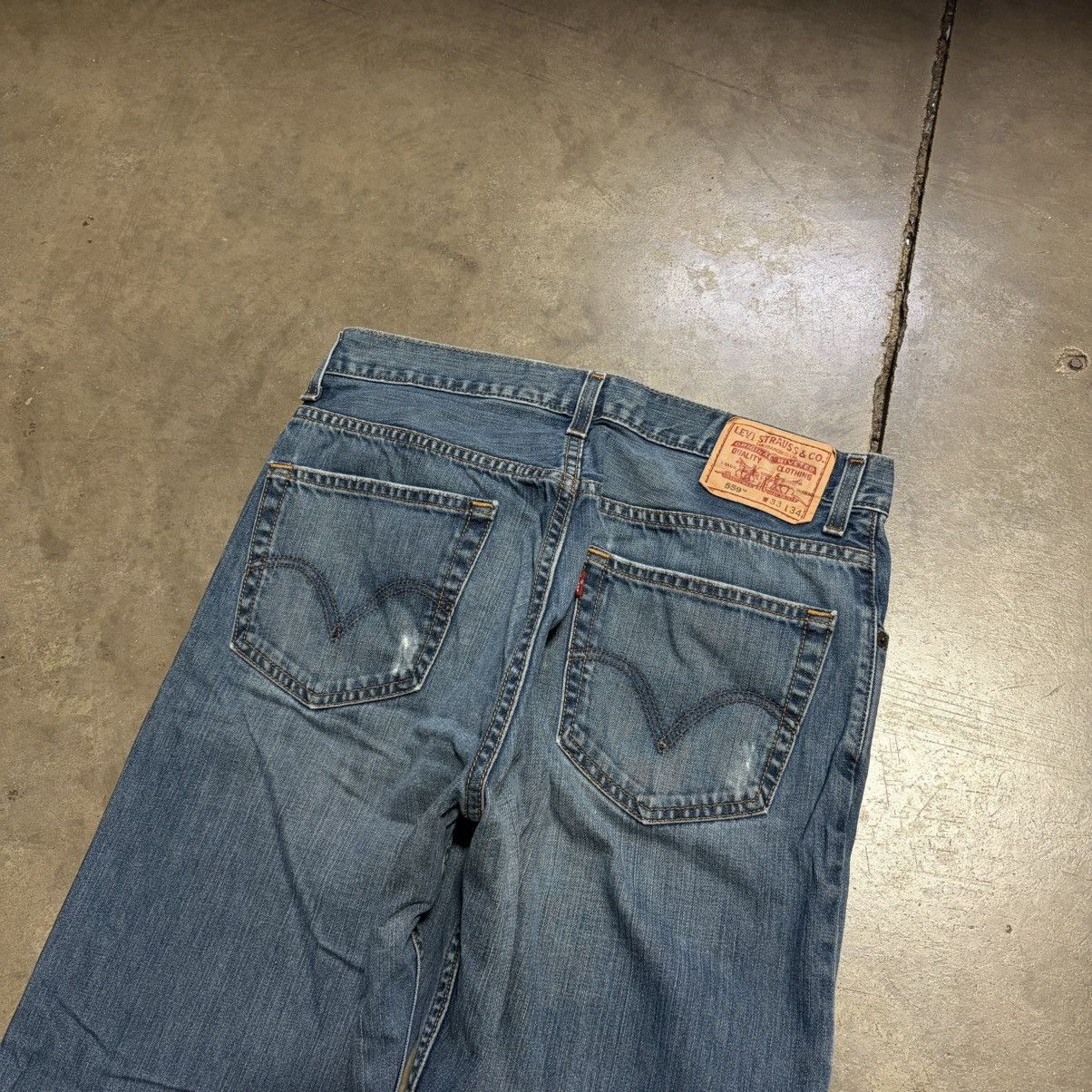 Levi's Vintage Levis 559 Relaxed Straight Denim Jeans Grunge Punk Size US 34 / EU 50 - 7 Thumbnail