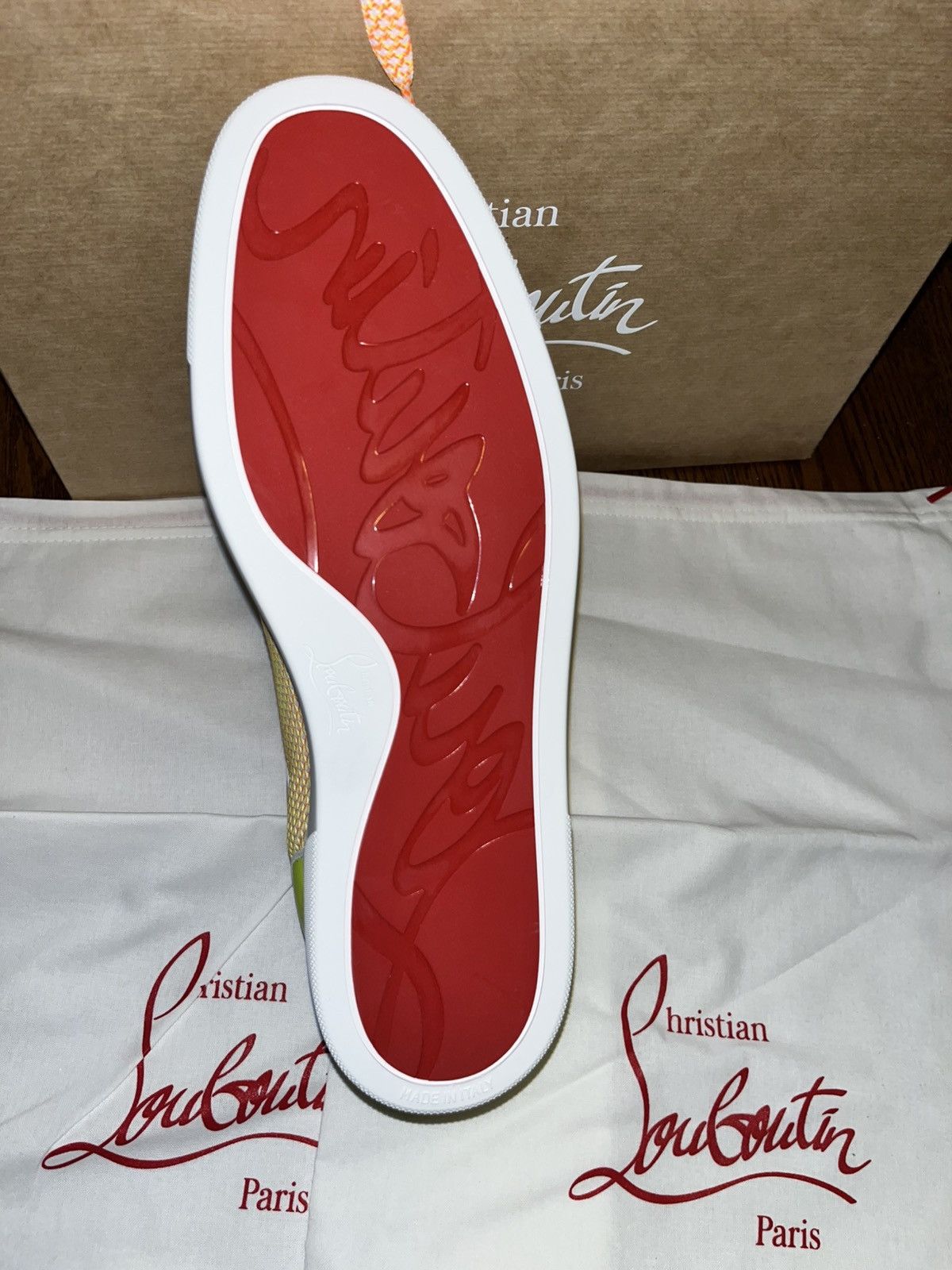 Christian Louboutin NIB $1095 Christian Louboutin Fun Louis Junior Sneakers Size US 10.5 / EU 43-44 - 7 Thumbnail