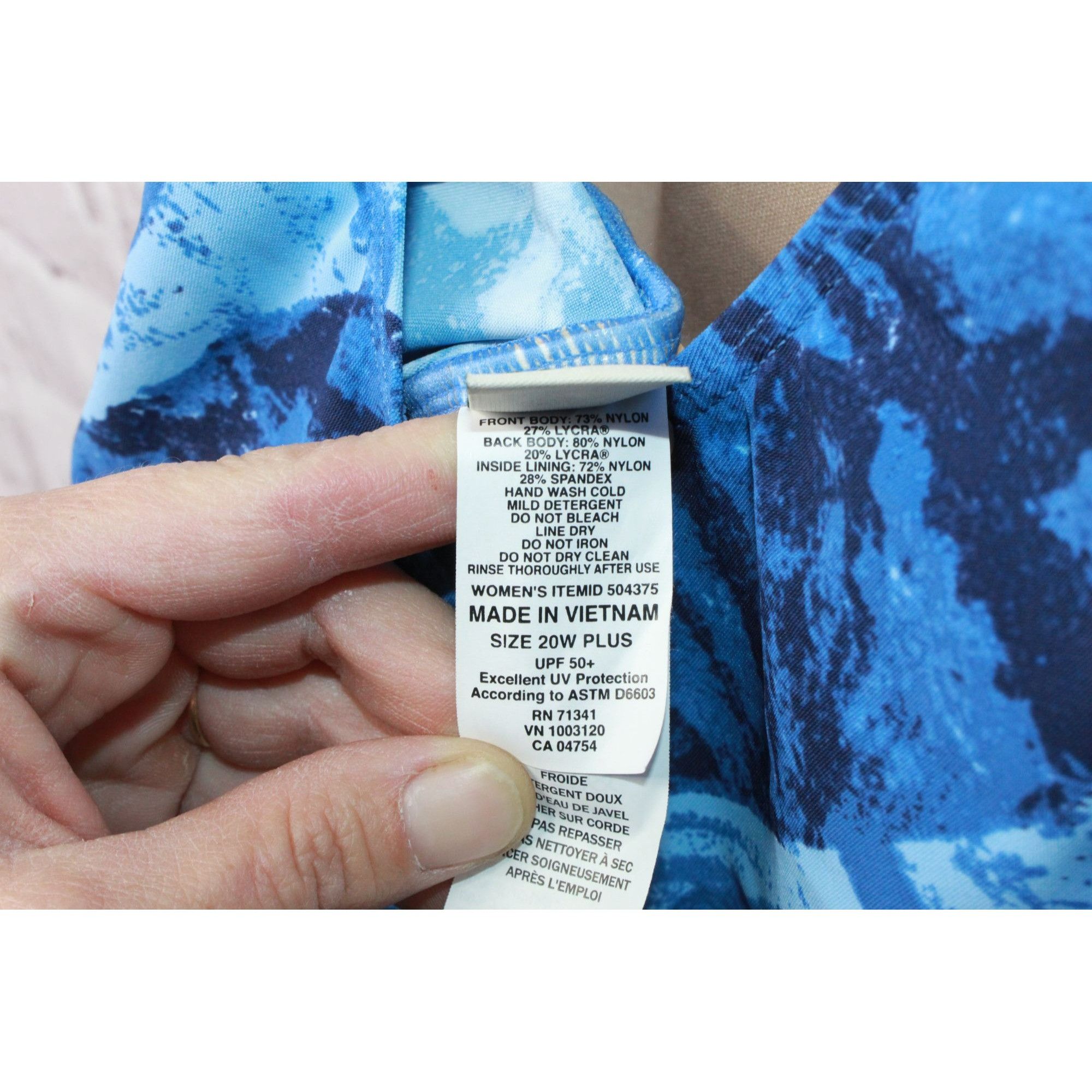 L.L. Bean × Swims LL Bean Women's Shaping Swimwear Tanksuit Print Size XXL / US 16-18 / IT 52-54 - 8 Thumbnail