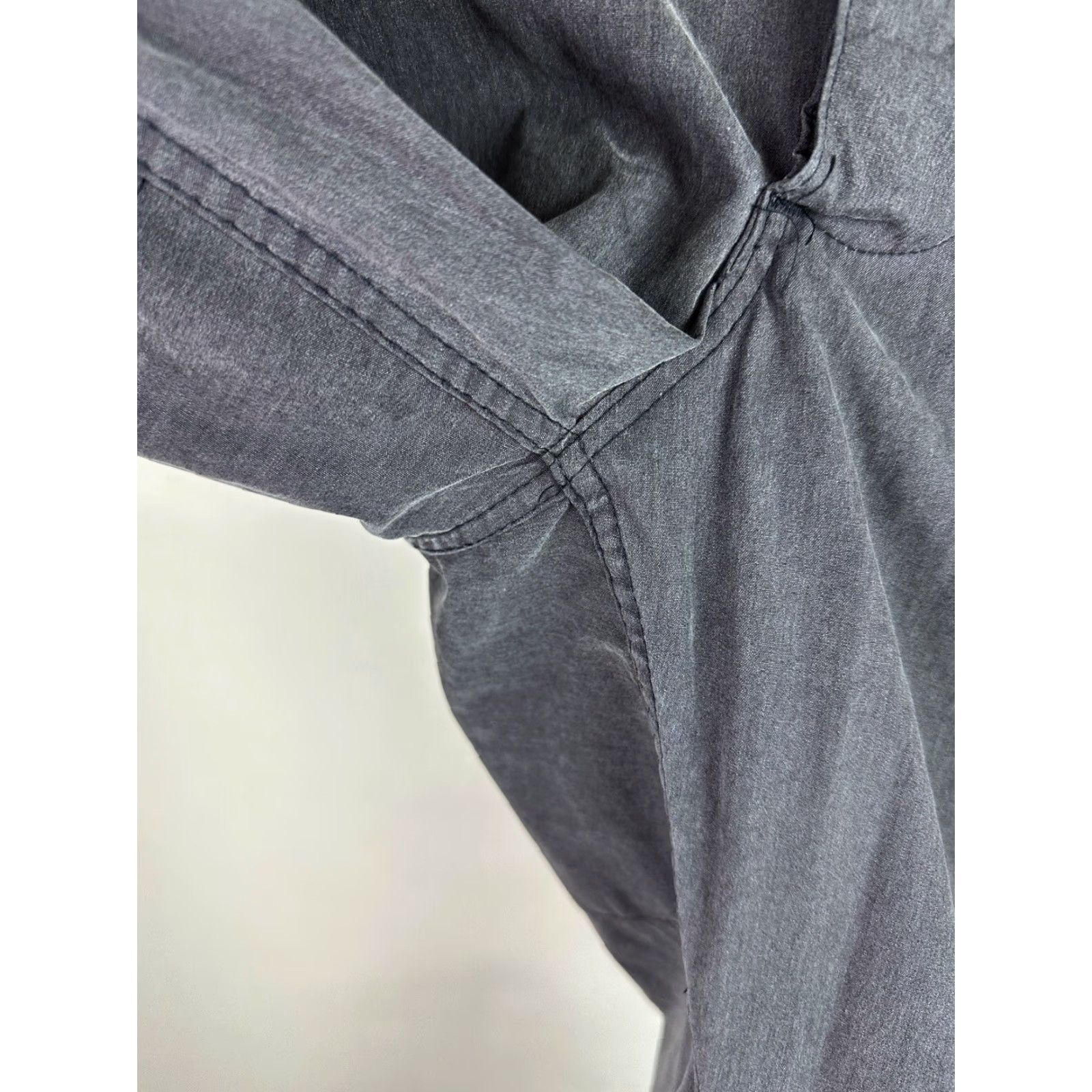 Vintage VINTAGE Army Cargo Pants 34x32 ACTUAL SLIM FIT Black 80s 90s Casual Mens Pants Size US 34 / EU 50 - 4 Thumbnail