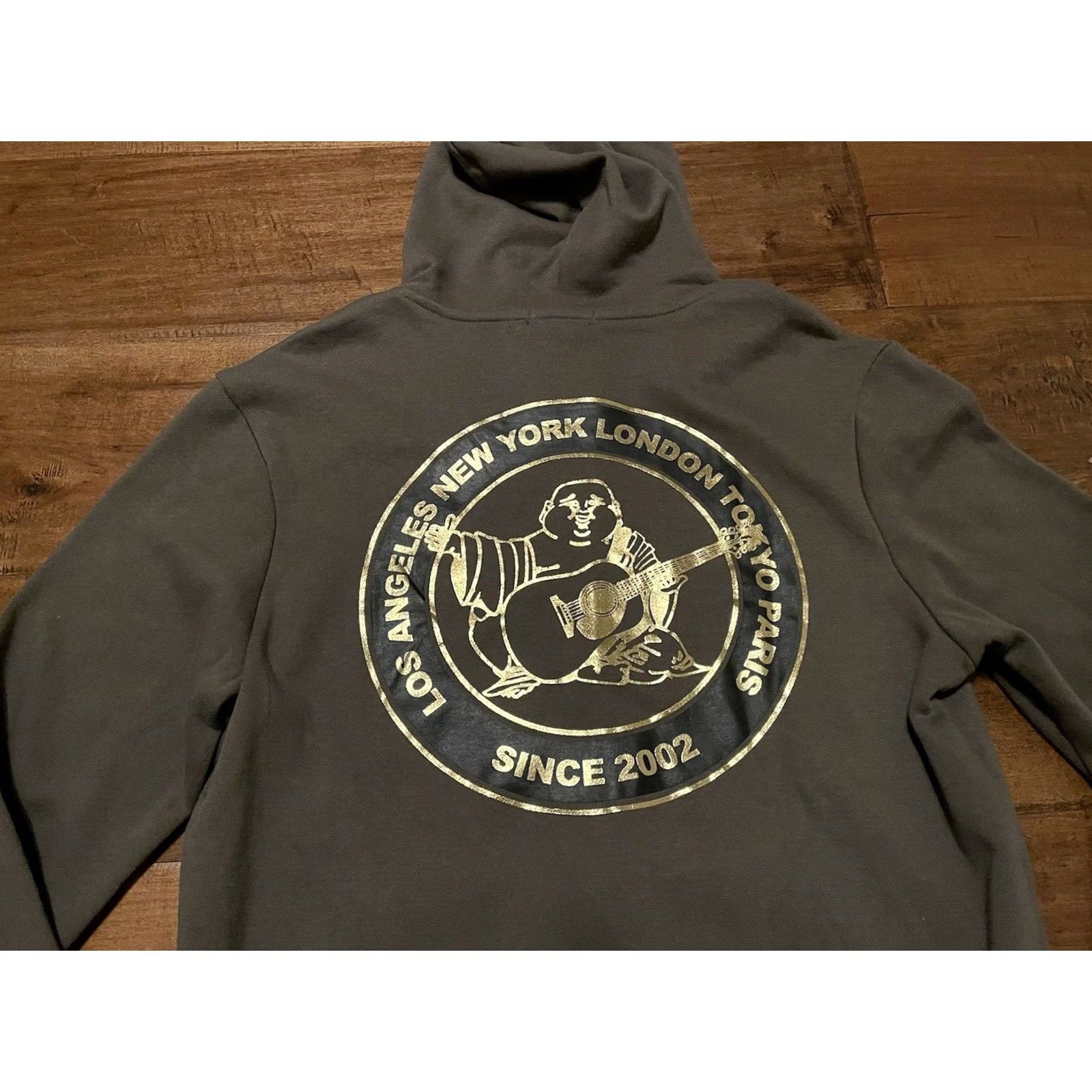 True Religion True Religion City Buddha Zip Hoodie Kalamata Sweatshirt - Mens Medium - Green Size US M / EU 48-50 / 2 - 5 Thumbnail