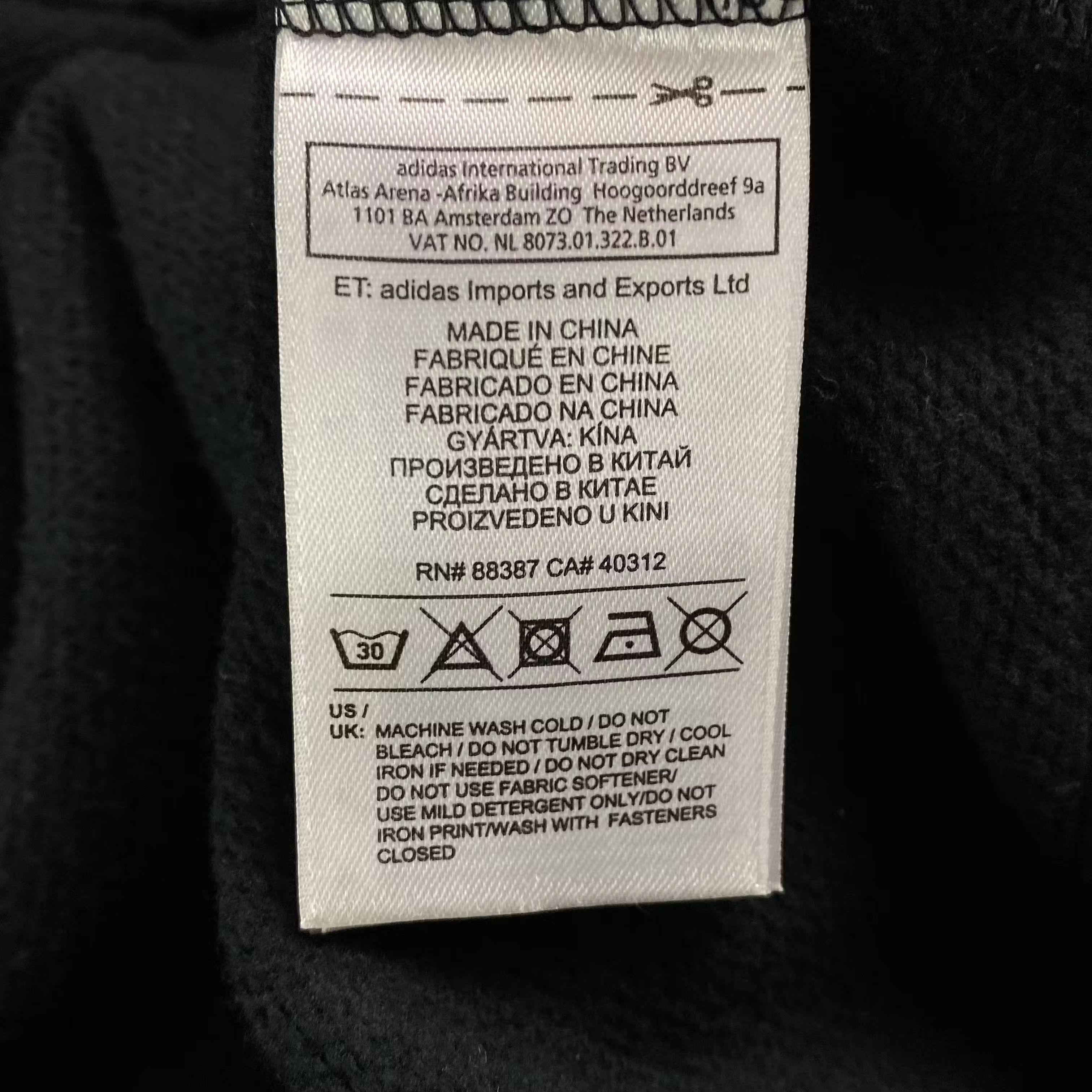 Adidas Mens Zip Hoodie Adidas Size L Size US L / EU 52-54 / 3 - 9 Thumbnail
