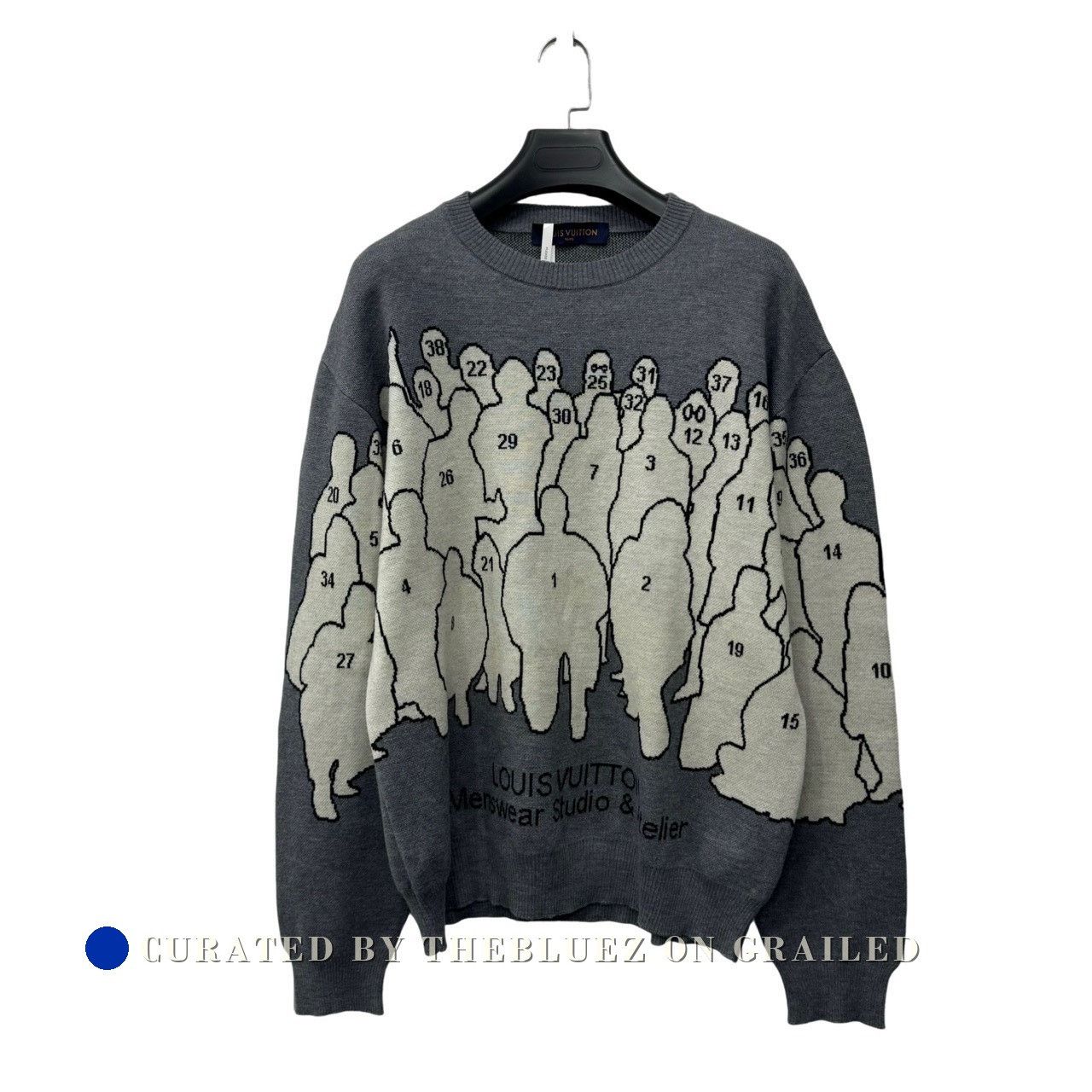 Louis Vuitton Louis Vuitton Gray Portrait Sweater XXL Size US XXL / EU 58 / 5 - 1 Thumbnail