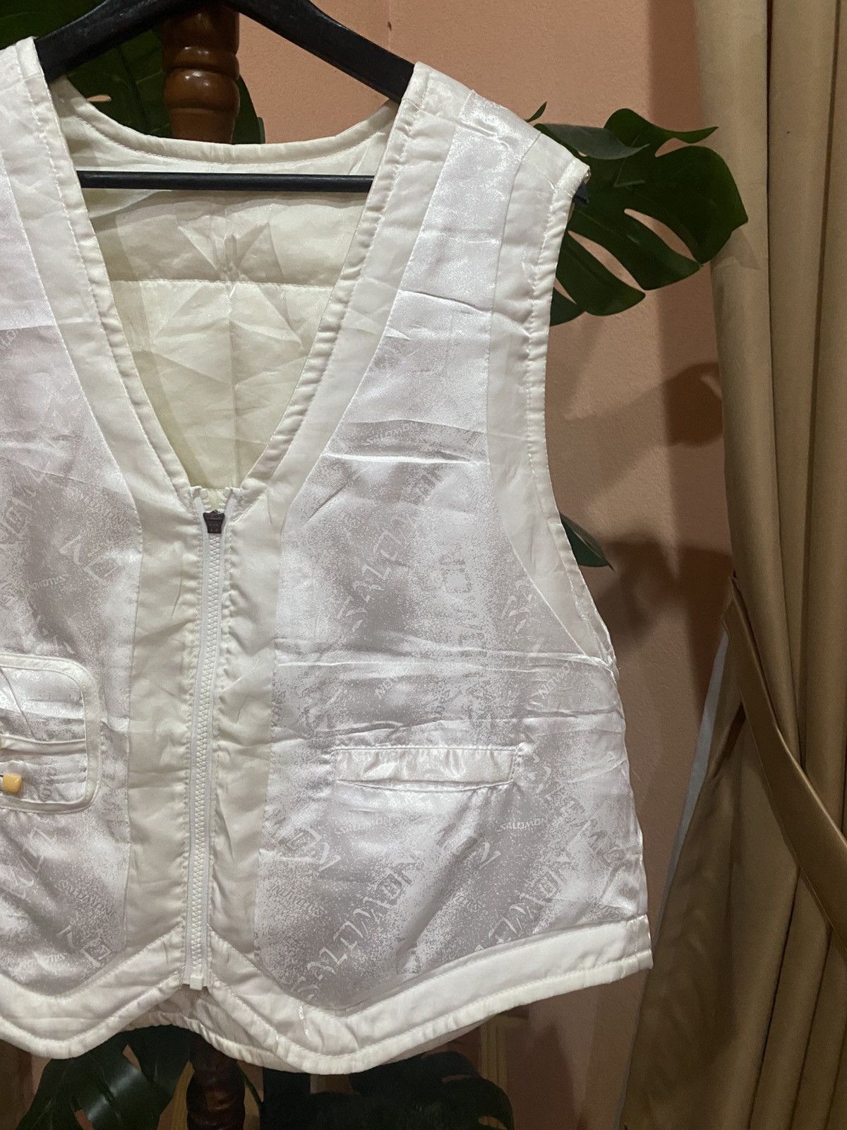 Salomon Vintage Salomon Reversible Quilted Vest - White, 90s Outdoor Size US M / EU 48-50 / 2 - 10 Thumbnail