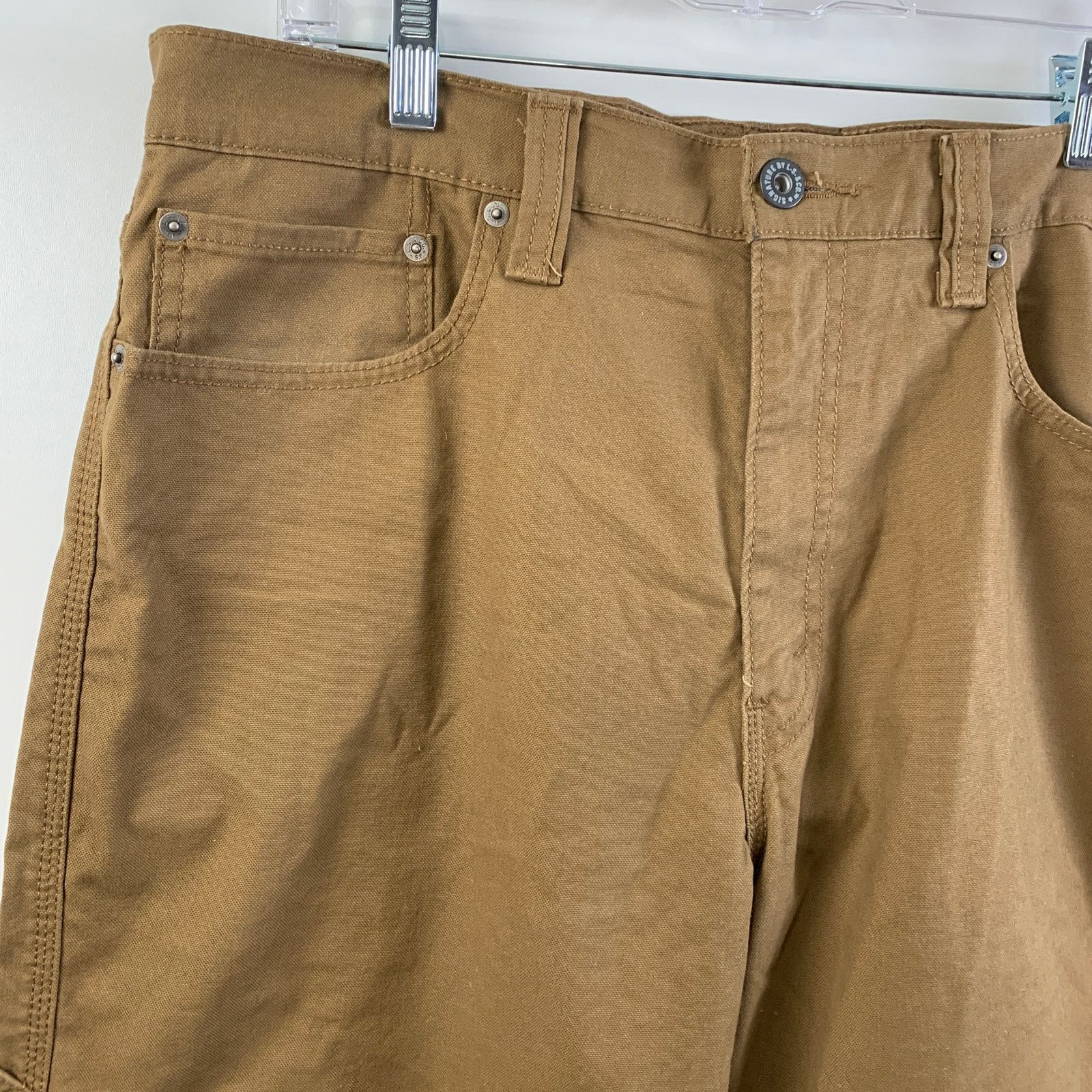 Levi's Signature Levi's Strauss Carpenters Pants Brown Tan Cotton Size US 38 / EU 54 - 6 Thumbnail