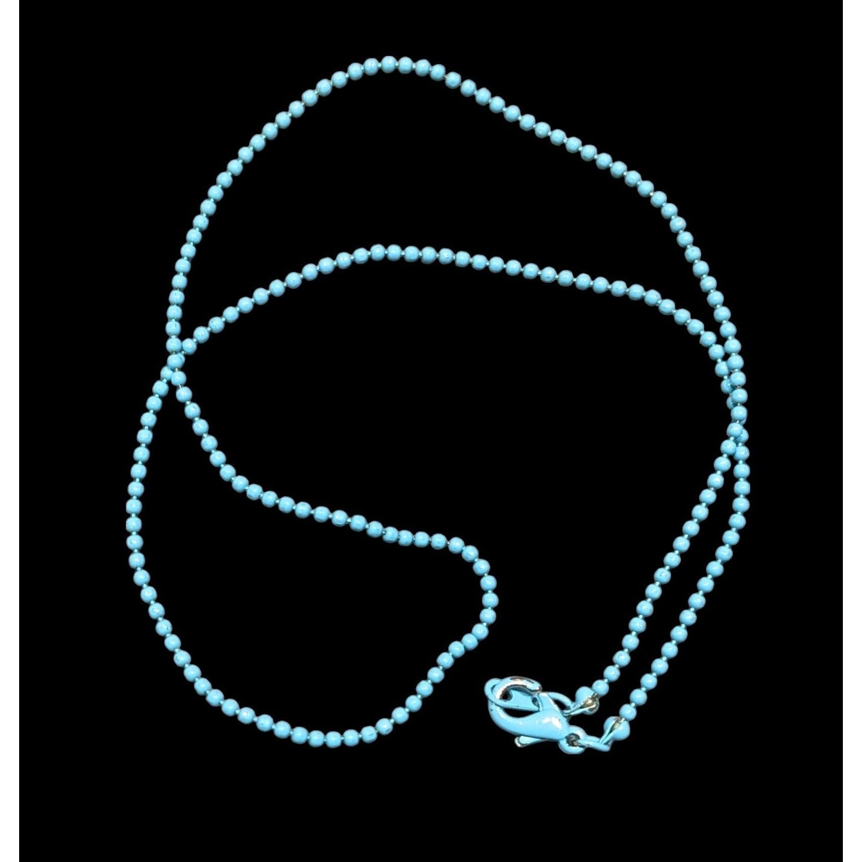Other Minimalist Sky Blue Painted Ball Chain Necklace Size ONE SIZE - 2 Thumbnail