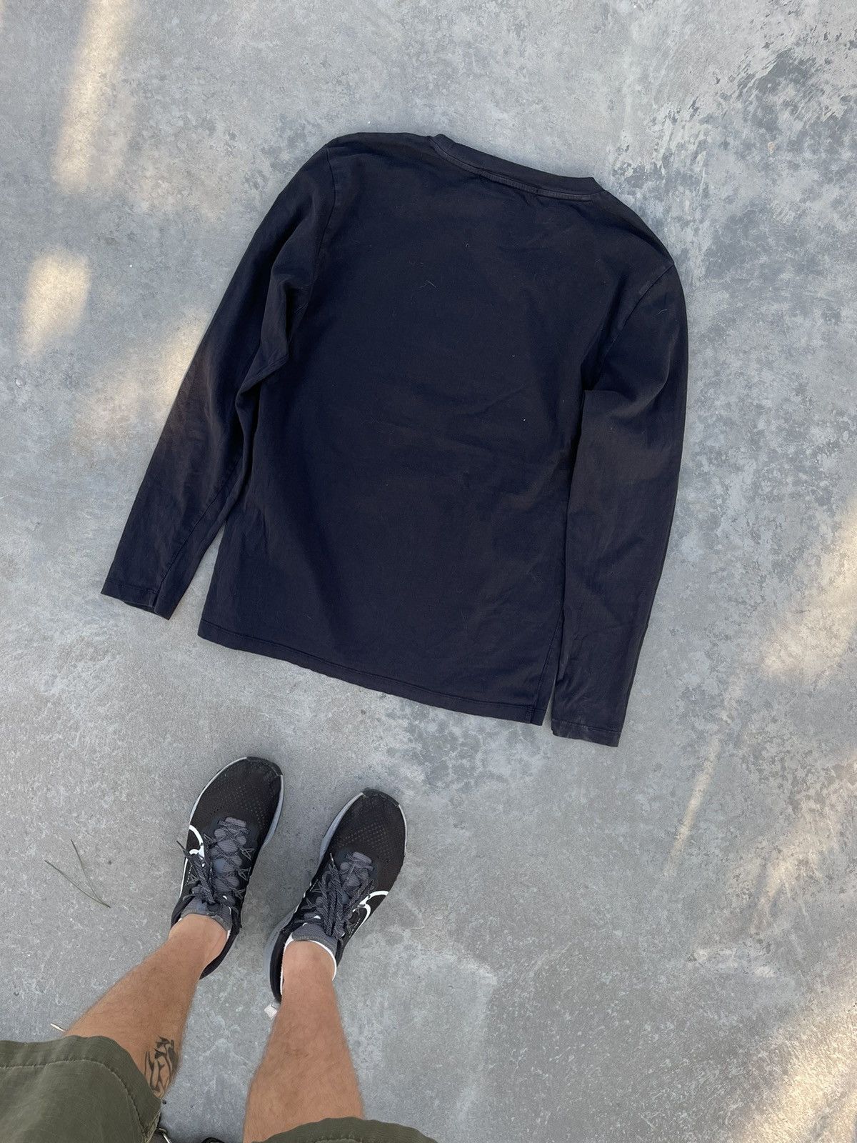 Calvin Klein × Vintage Calvin Klein Y2K Long Sleeve Shirt Tee Small City Logo Size US M / EU 48-50 / 2 - 5 Thumbnail
