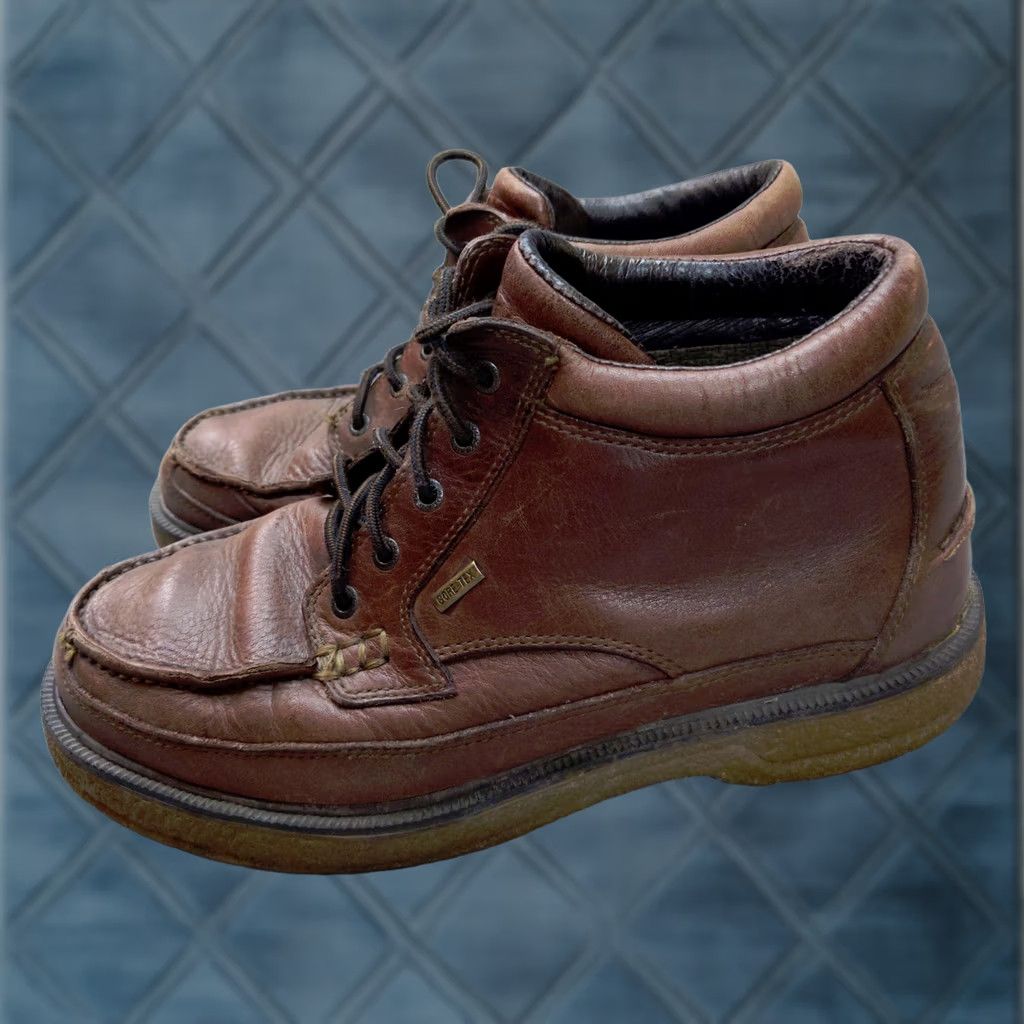 Vintage ROCKY Boots Chukka Gore-Tex Mens 11 M Leather Brown Ankle 1211 Shirt Size US 11 / EU 44 - 1 Thumbnail