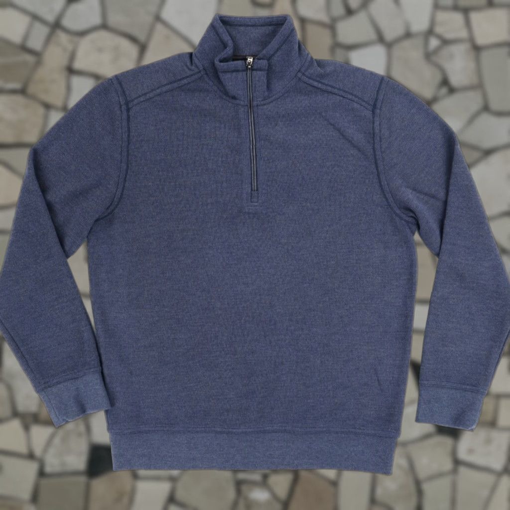 Tommy Bahama Tommy Bahama IslandZone Sideline 1/2 Zip Blue Men's S Shirt Size US S / EU 44-46 / 1 - 1 Thumbnail