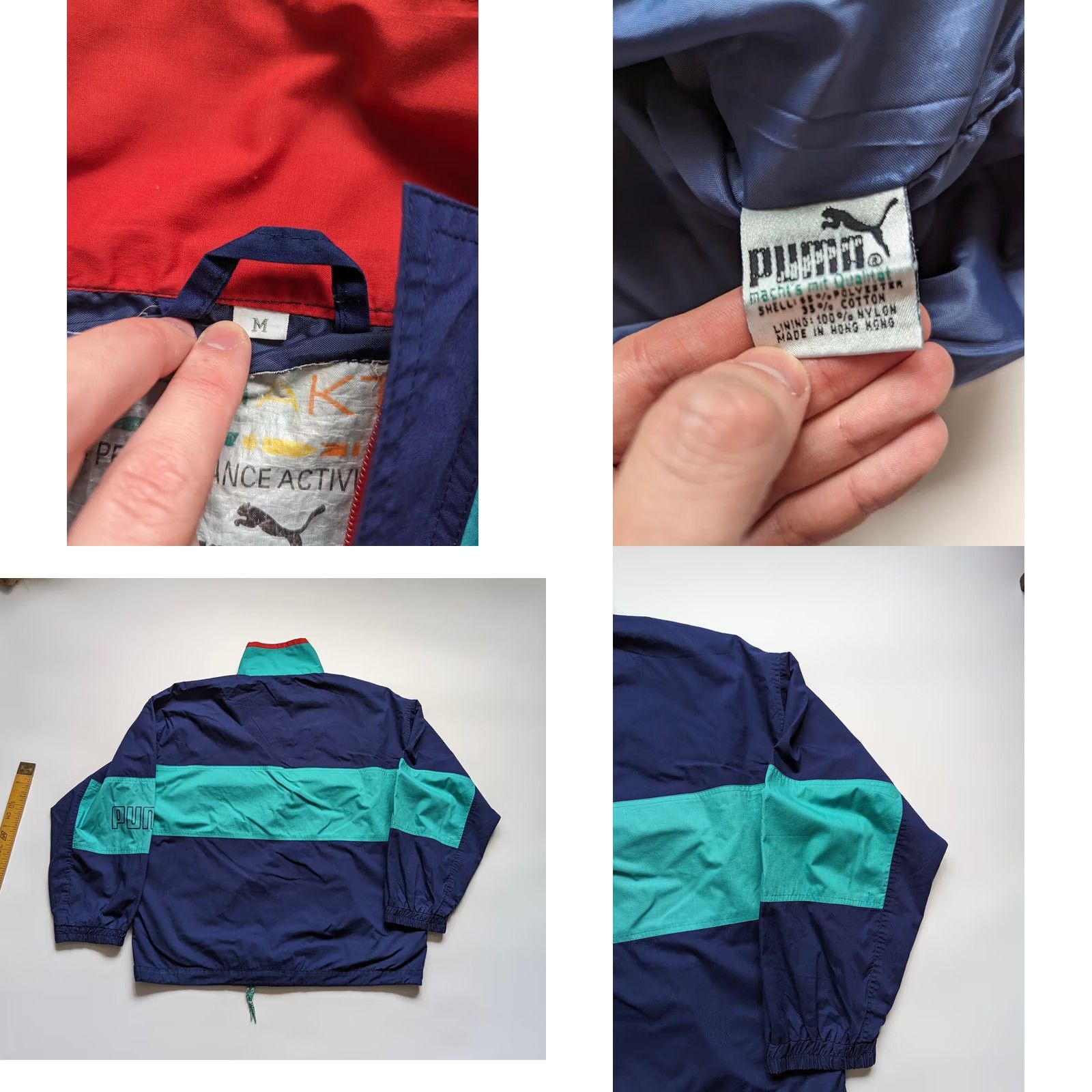Puma VINTAGE PUMA FORMAKTIV JACKET Anorak Size M Blue Mens Hoodie? Size US M / EU 48-50 / 2 - 8 Thumbnail