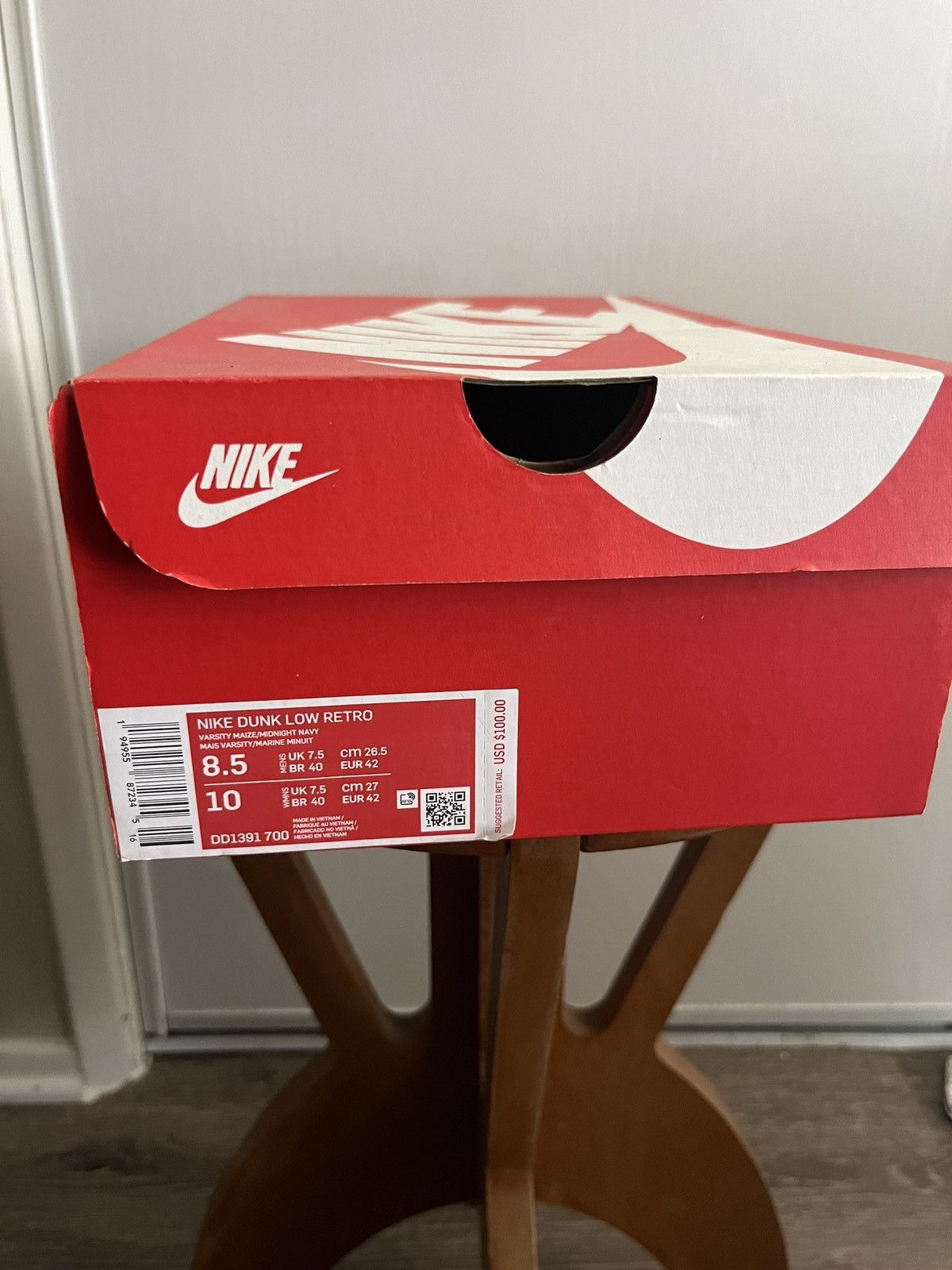 Nike Size 8.5 - Nike Dunk Low Michigan 2021 Size US 8.5 / EU 41-42 - 6 Thumbnail