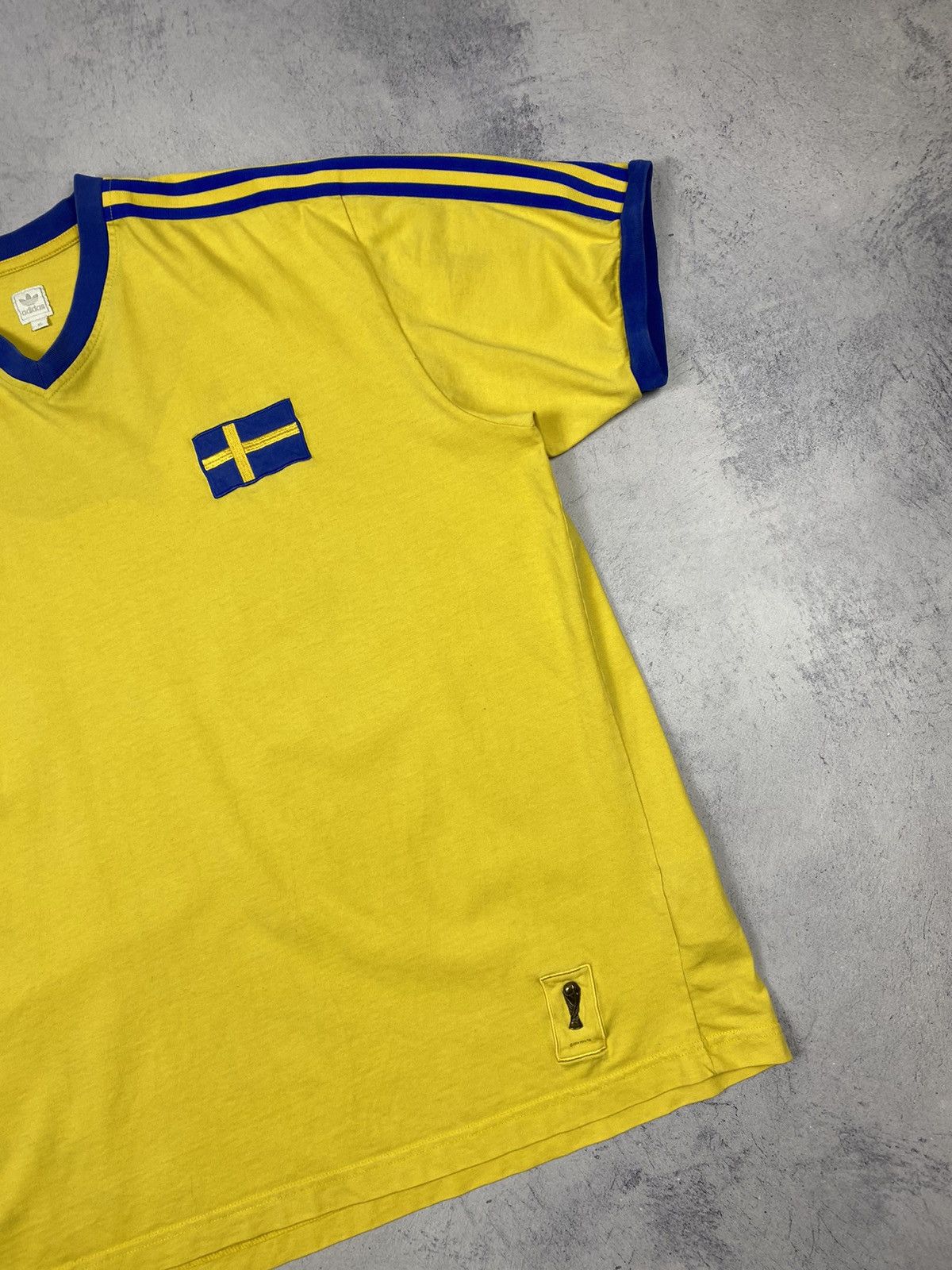 Adidas × Vintage Vintage Adidas Sweden 1974 / 2006 FIFA World Cup Jersey tee Size US XL / EU 56 / 4 - 3 Thumbnail