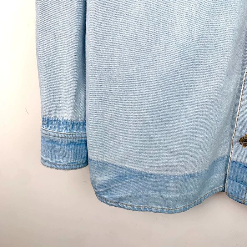 Loewe Loewe Light blue collar cotton denim shirt Size XS / US 0-2 / IT 36-38 - 4 Thumbnail