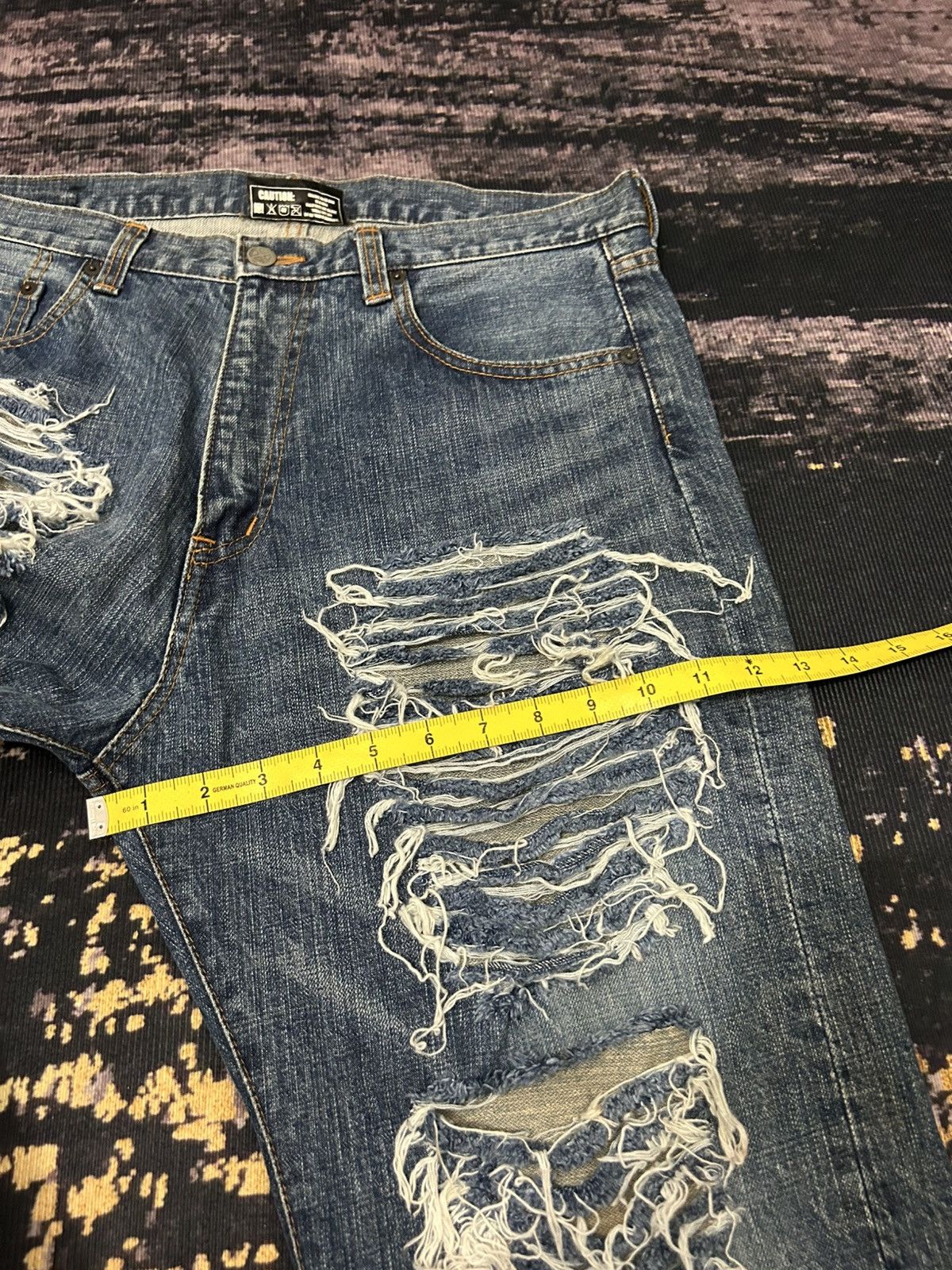 Bounty Hunter Bounty Hunter Japan Madness Ripped Jeans Size US 35 - 18 Thumbnail