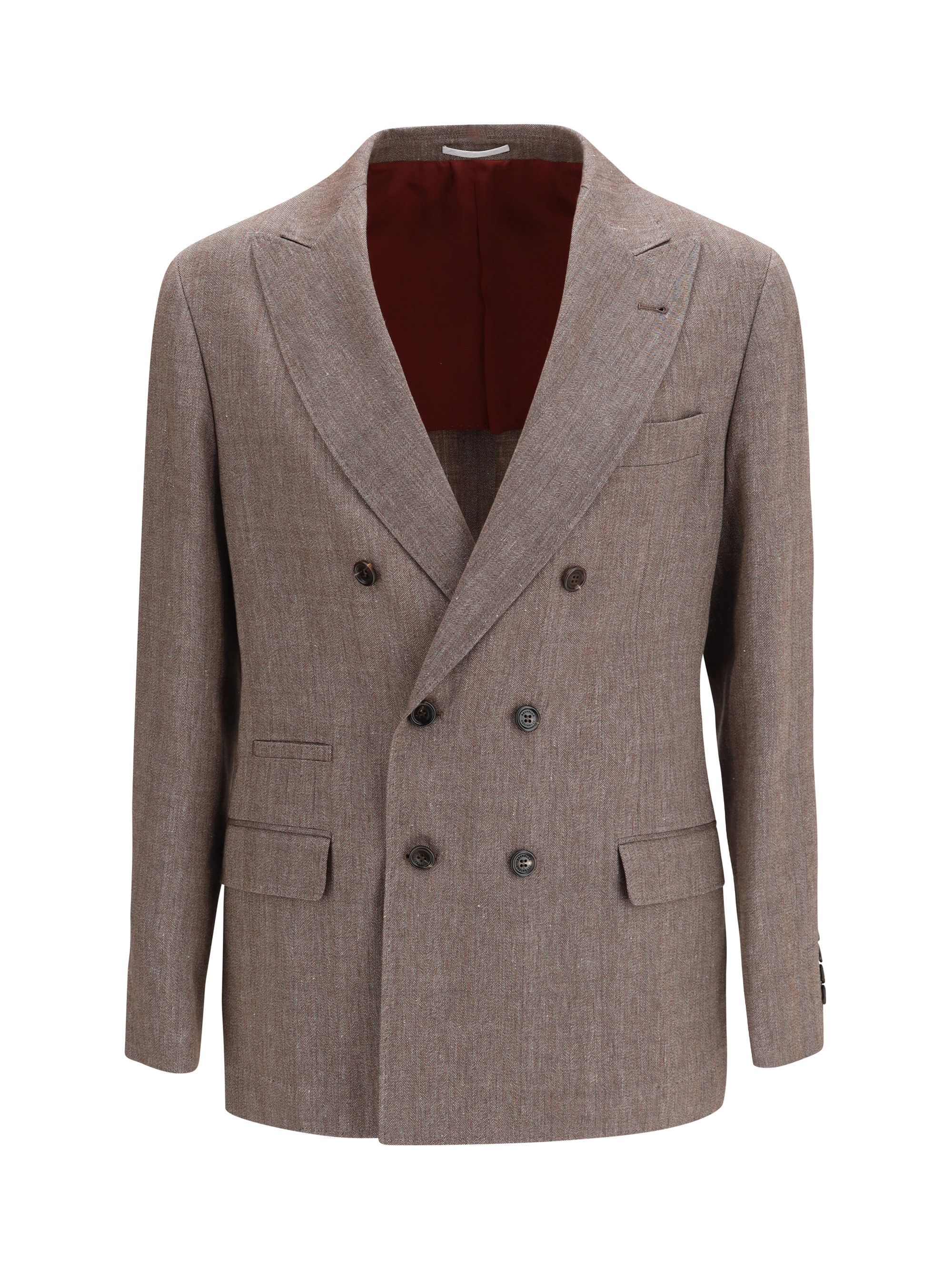 Brunello Cucinelli Double-breasted tailored Jacket Size US XXL / EU 58 / 5 - 1 Thumbnail