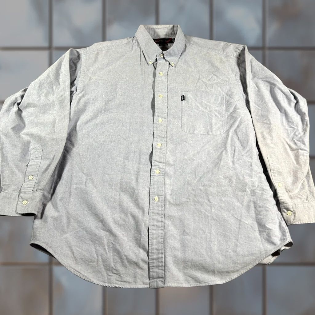 Ralph Lauren Ralph Lauren Shirt Mens XL Light Blue Blaire Fit Logo Pleated Button Down Casual Size US XL / EU 56 / 4 - 1 Thumbnail