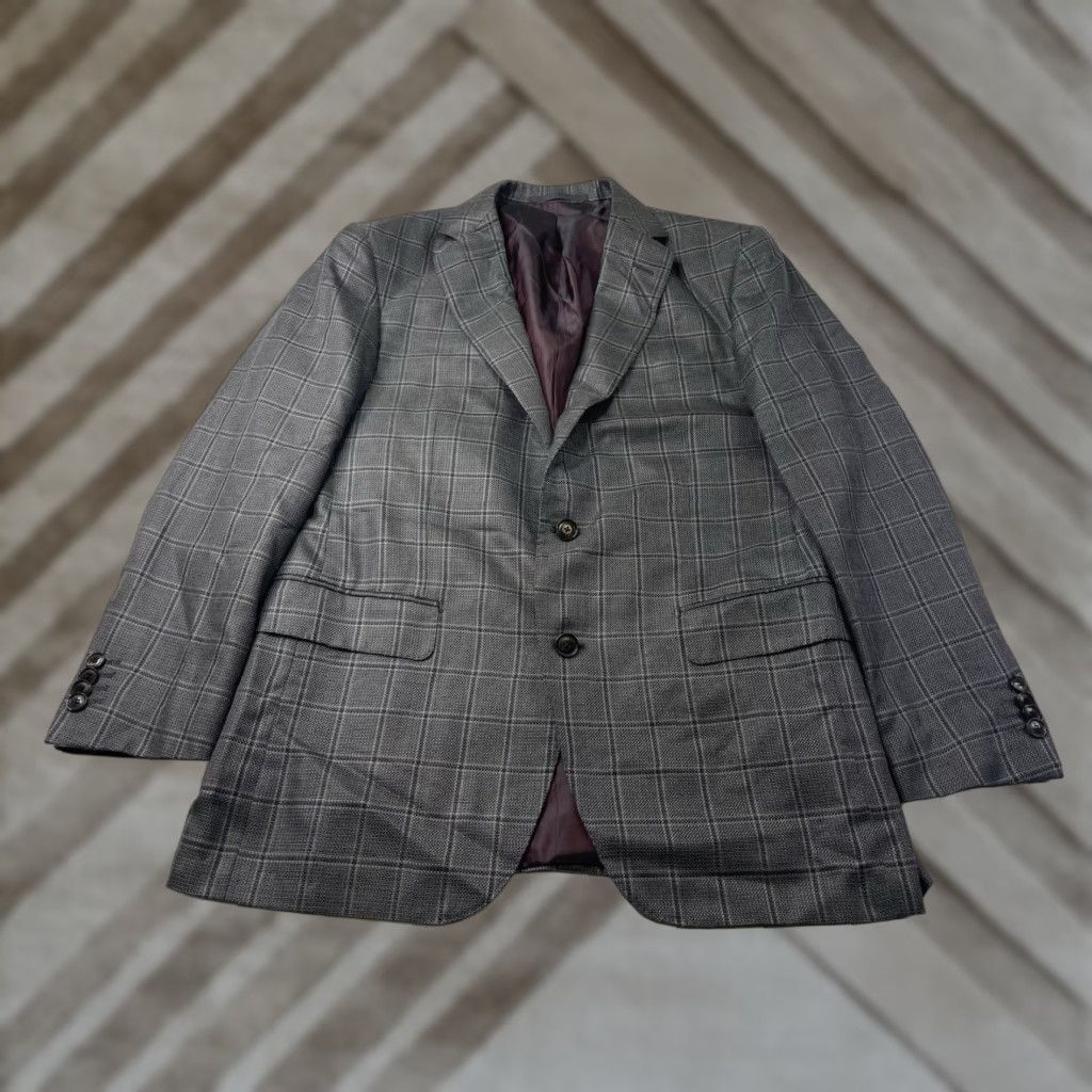 Pal Zileri **Pal Zileri Men's 42R Wool-Silk Double-Vented Plaid Jacket** User: Pal Zileri Men's 42R Wool-Silk Double-Vented Plaid Jacket Size US XS / EU 42 / 0 - 1 Thumbnail