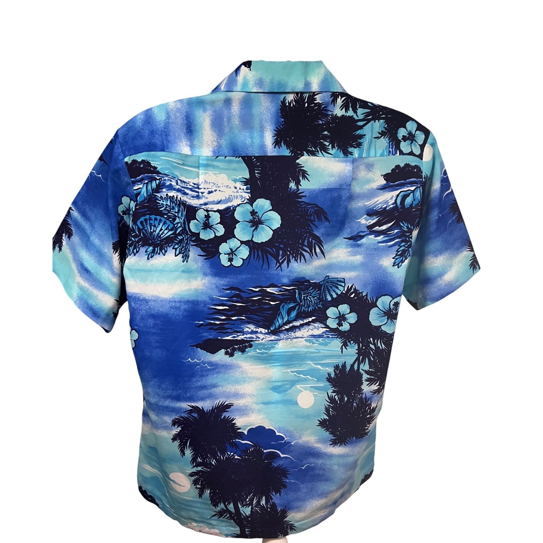 Vintage Liberty House Vintage Hawaiian Aloha Blue Button Shirt Size US L / EU 52-54 / 3 - 2 Thumbnail