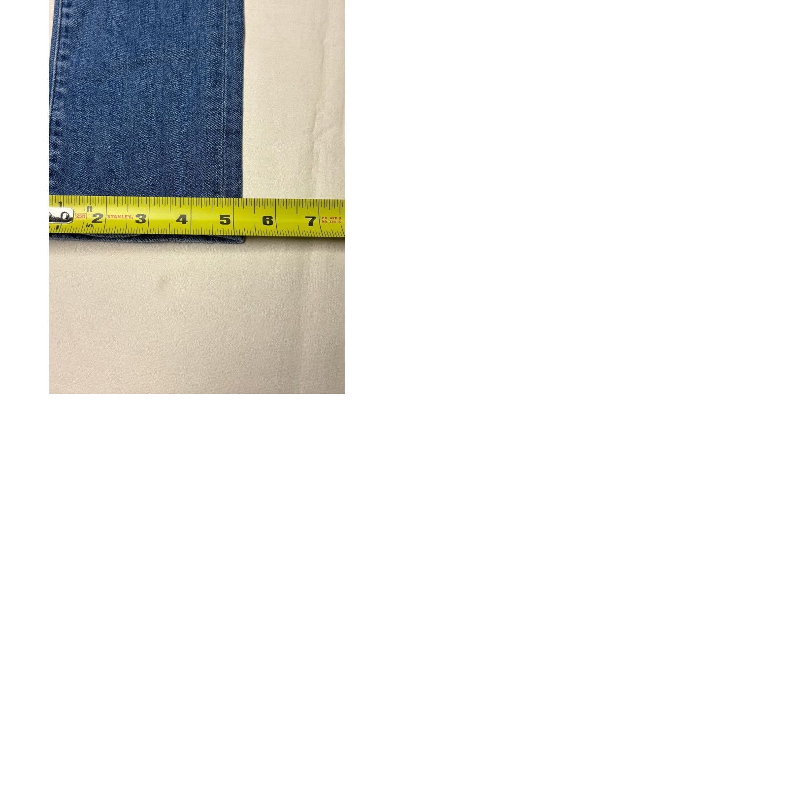 Agolde AGOLDE Jeans Women Medium Blue Denim Zip Button 5-Pocket Slim Rise Mid 27 Waist 27x26 Skinn y Crop Distressed Casual Type: Jeans Size 27" / US 4 / IT 40 - 9 Thumbnail