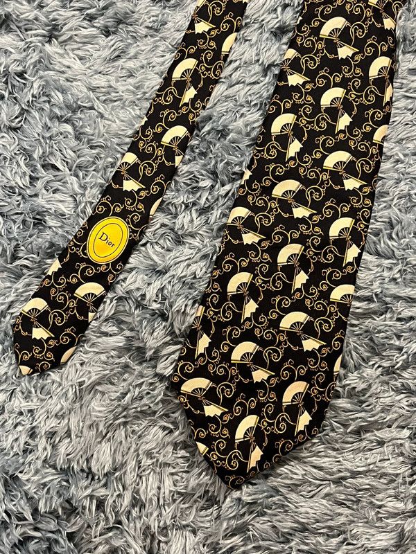 Christian Dior Monsieur × Vintage Christian Dior vintage silk tie Made In France Size ONE SIZE - 1 Thumbnail